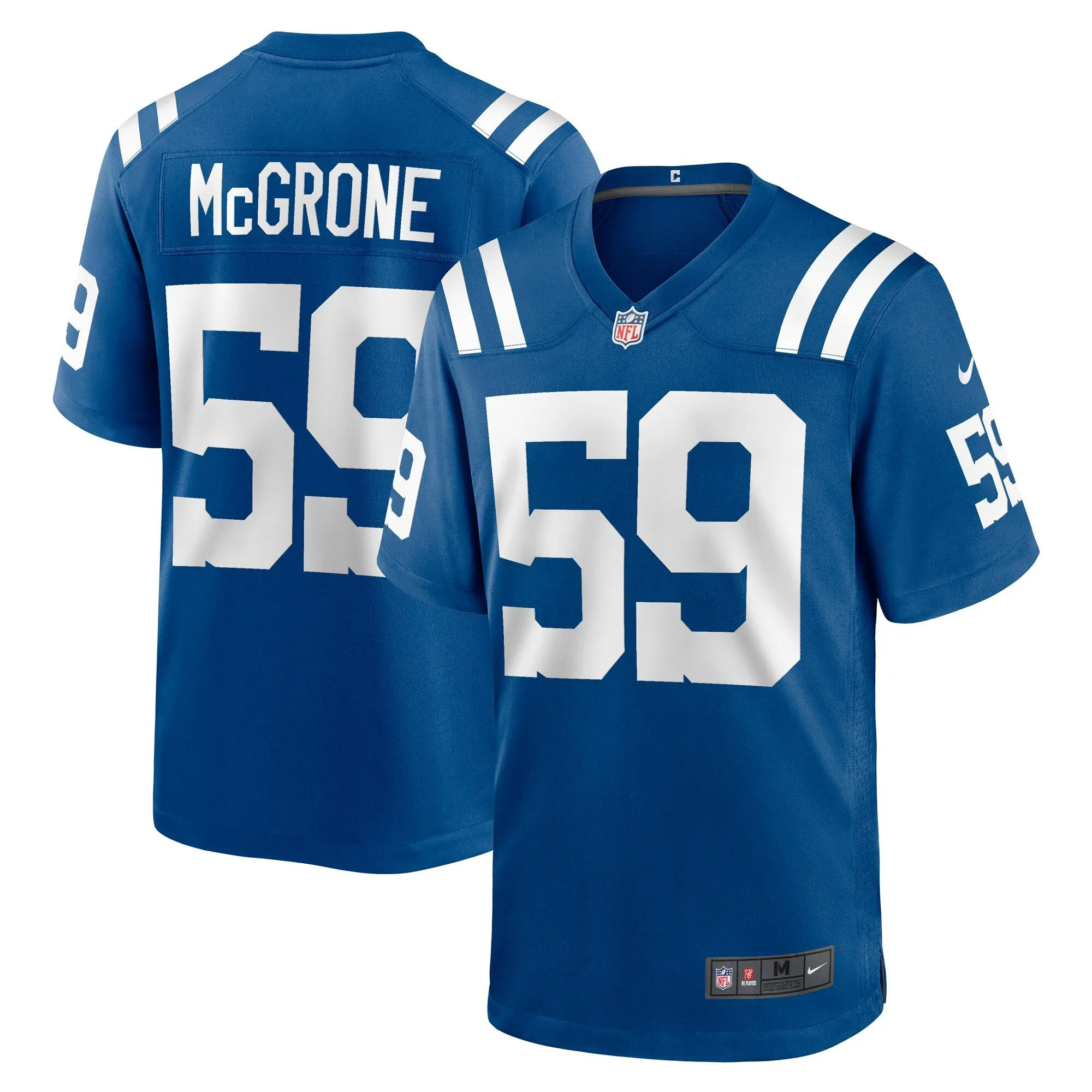 Cameron McGrone Indianapolis Colts  Team Game Jersey -  Royal