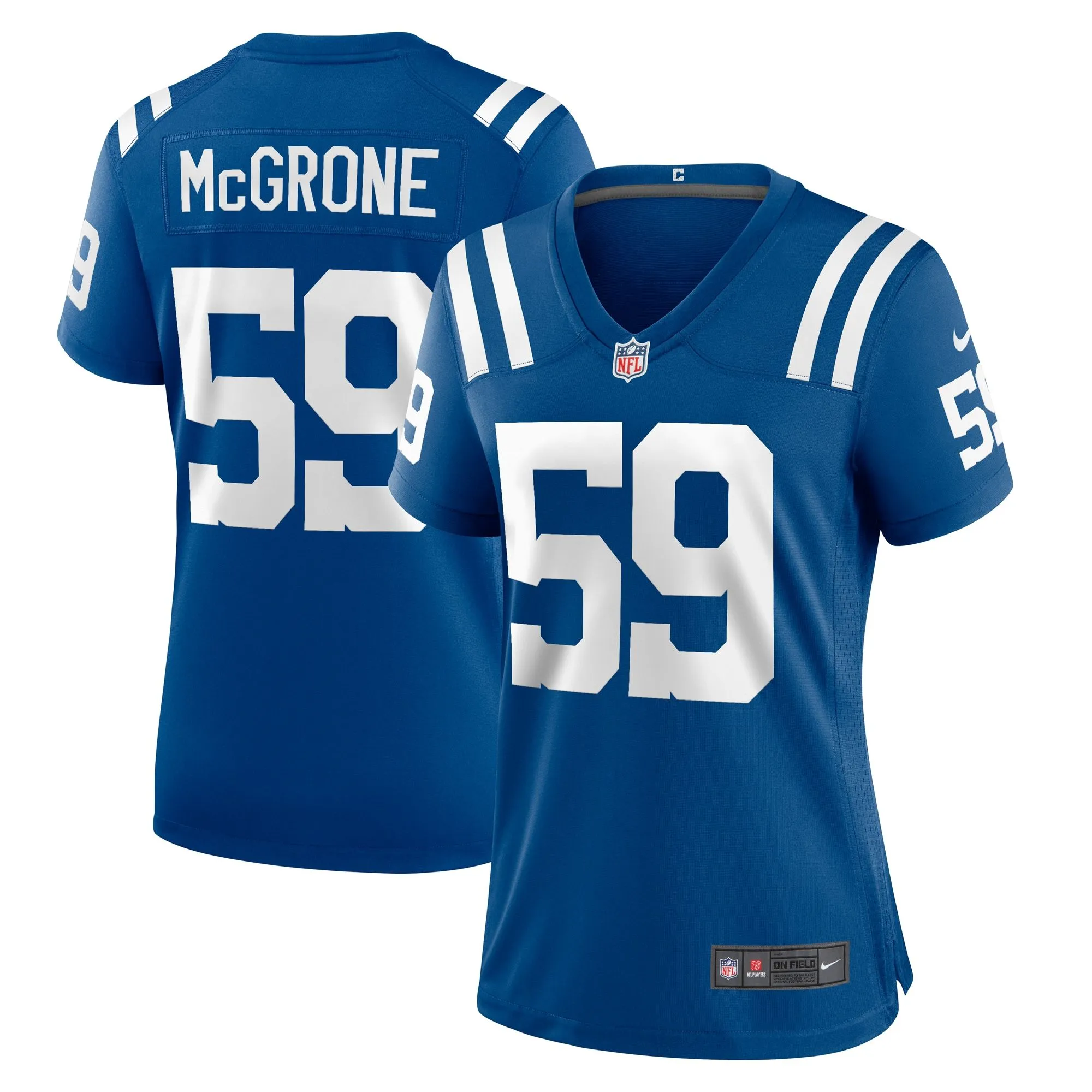 Cameron McGrone Indianapolis Colts  Women's Team Game Jersey -  Royal