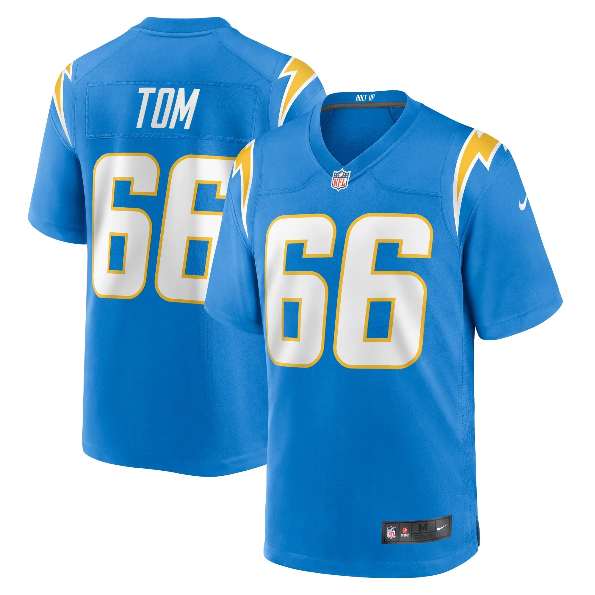 Cameron Tom Los Angeles Chargers   Game Jersey -  Powder Blue