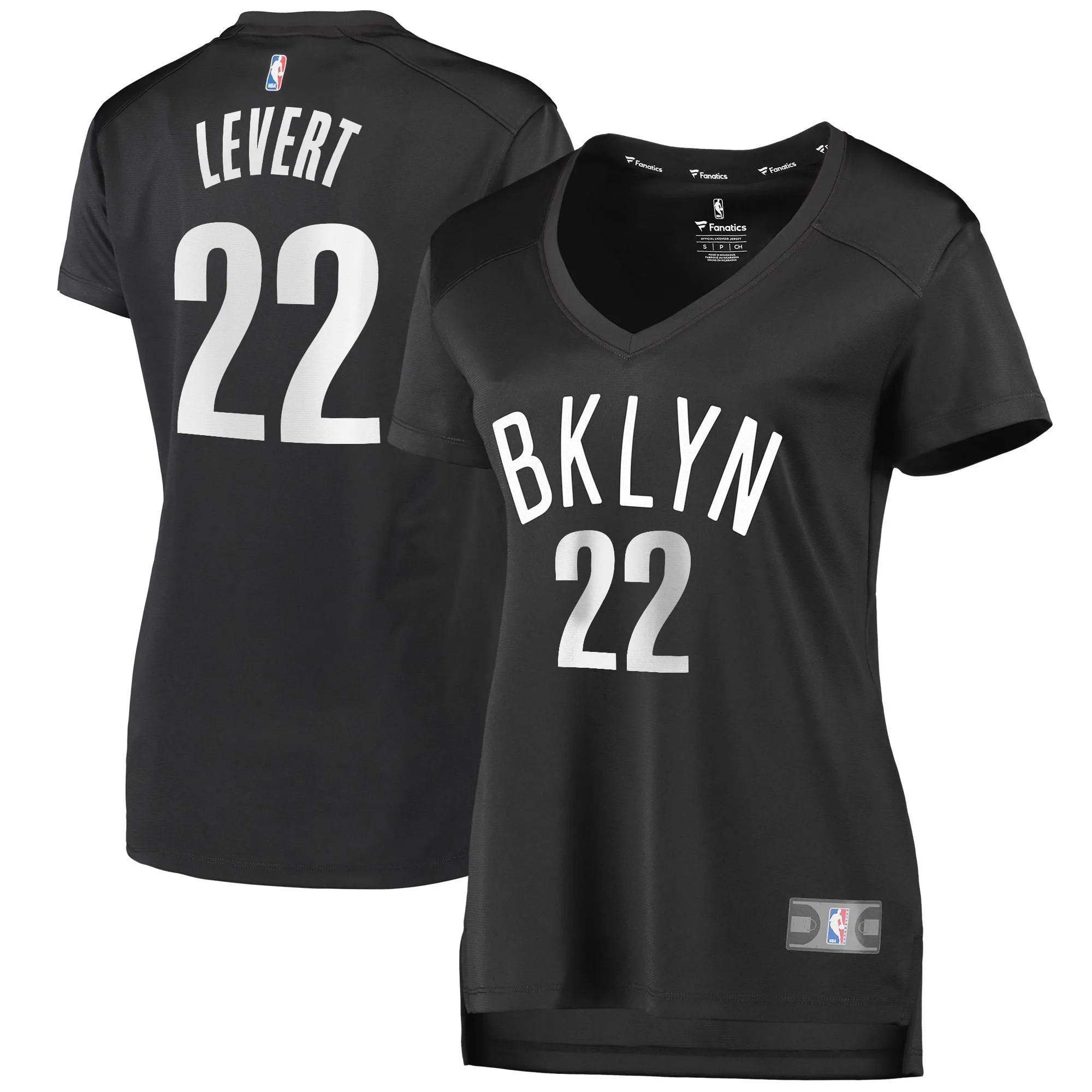 Caris LeVert Brooklyn Nets Fanatics Branded Women's Fast Break Player Jersey - Statement Edition - Black