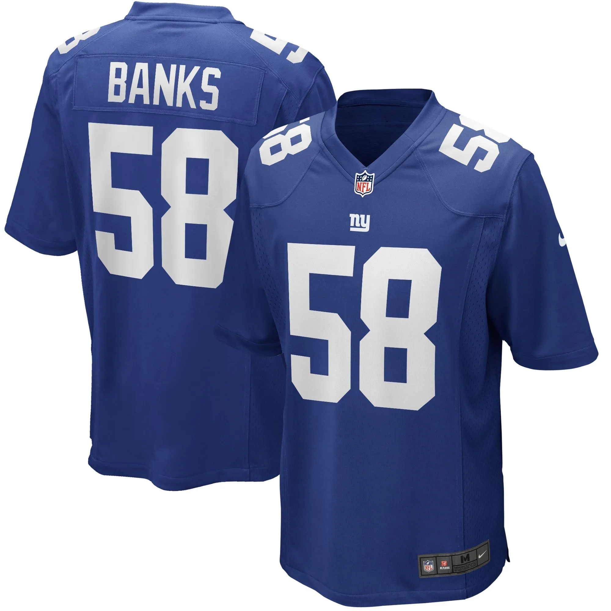 Carl Banks New York Giants  Game Retired Player Jersey - Royal