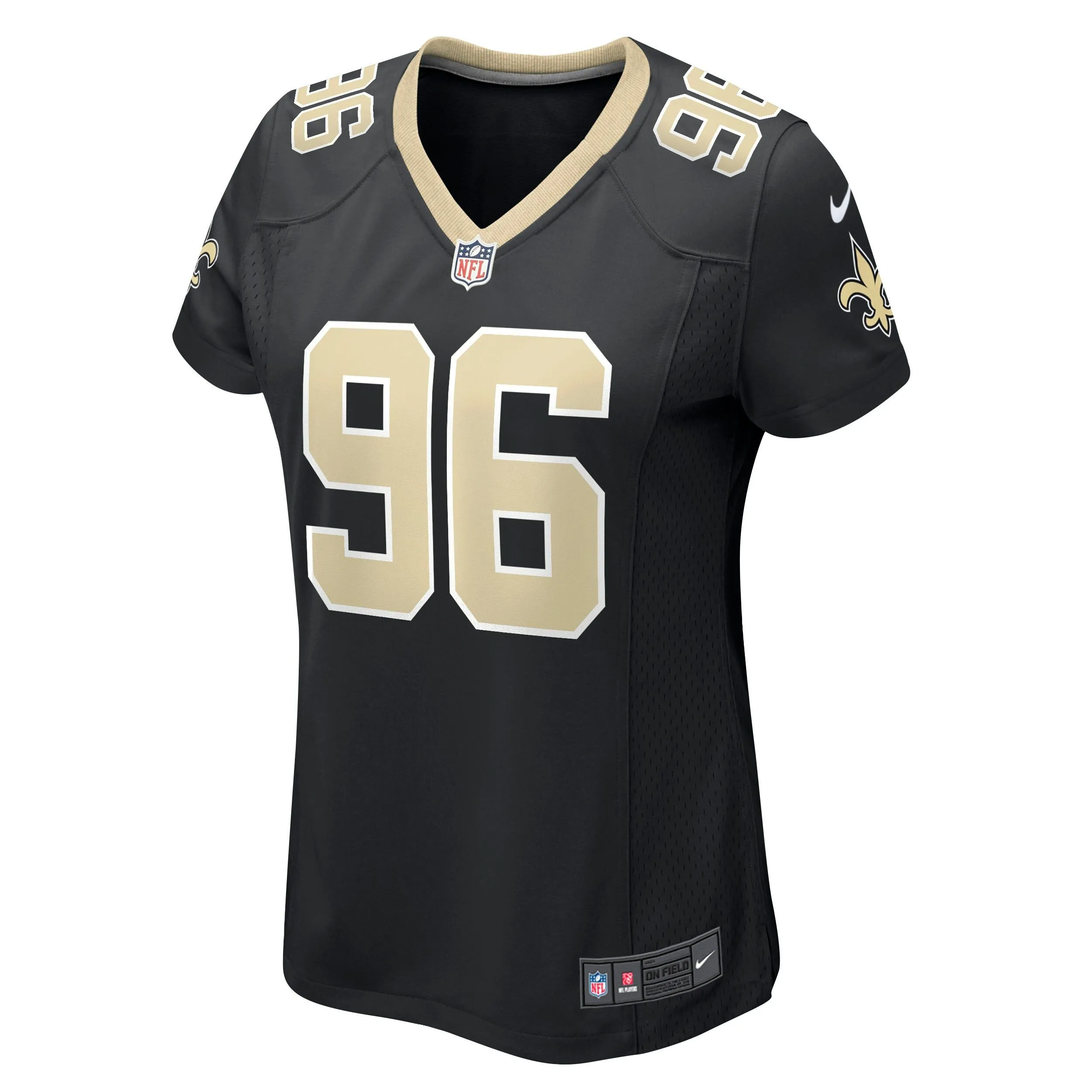 Carl Granderson New Orleans Saints  Women's Game Jersey - Black