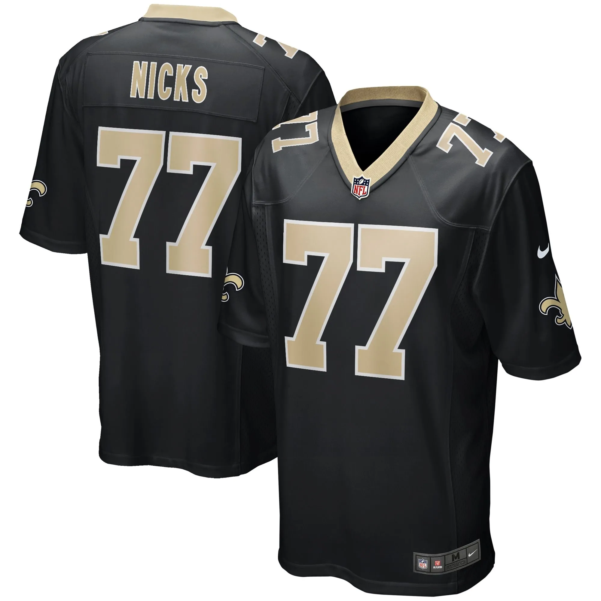 Carl Nicks New Orleans Saints  Game Retired Player Jersey - Black