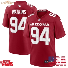 Carlos Watkins Arizona Cardinals  Game Player Jersey   Cardinal