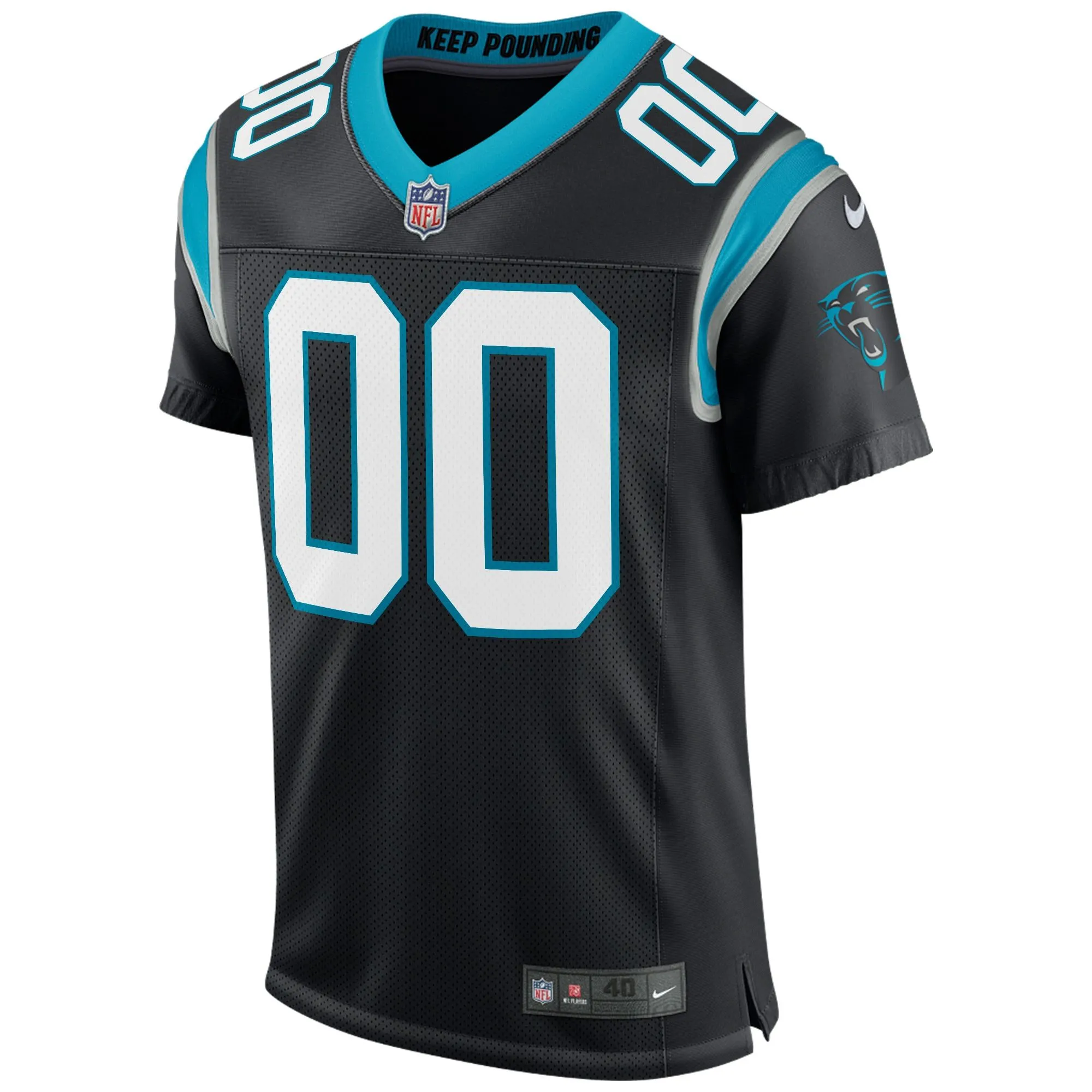 Carolina Panthers  Classic Custom Elite Jersey - Black