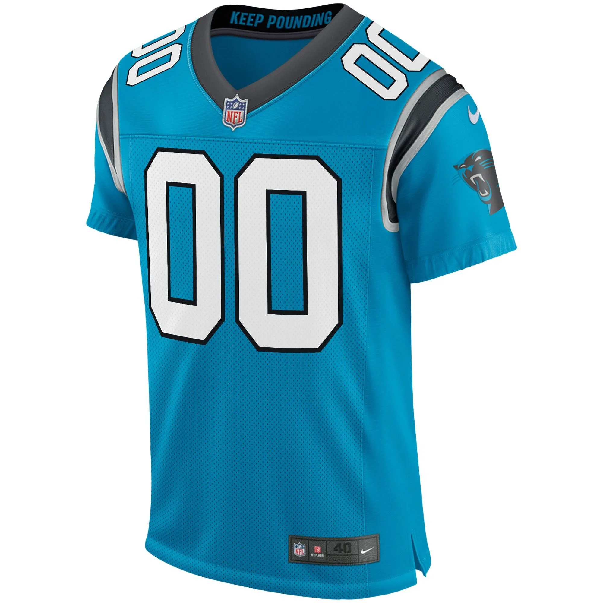 Carolina Panthers  Classic Elite Custom Jersey - Blue