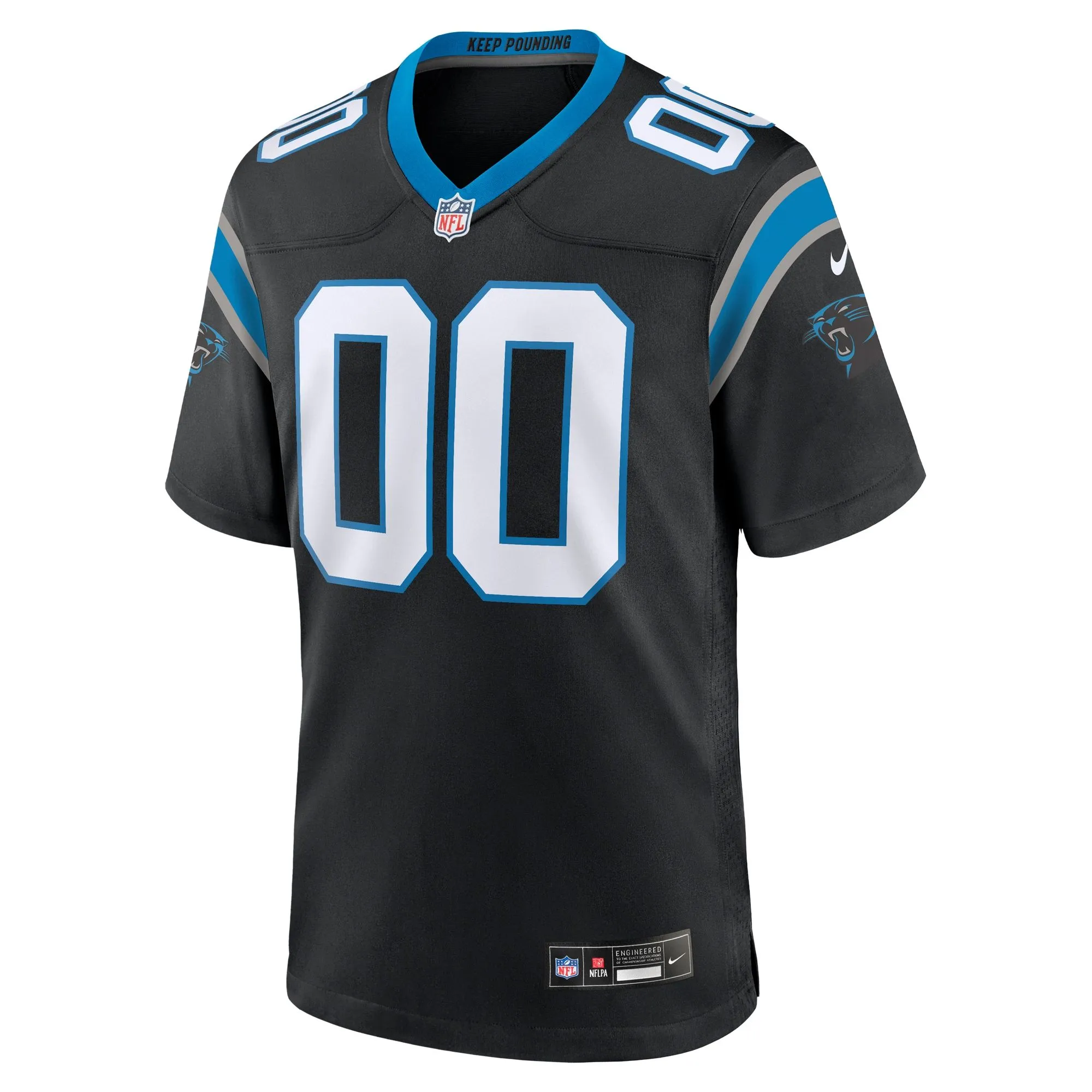 Carolina Panthers  Custom Game Jersey - Black