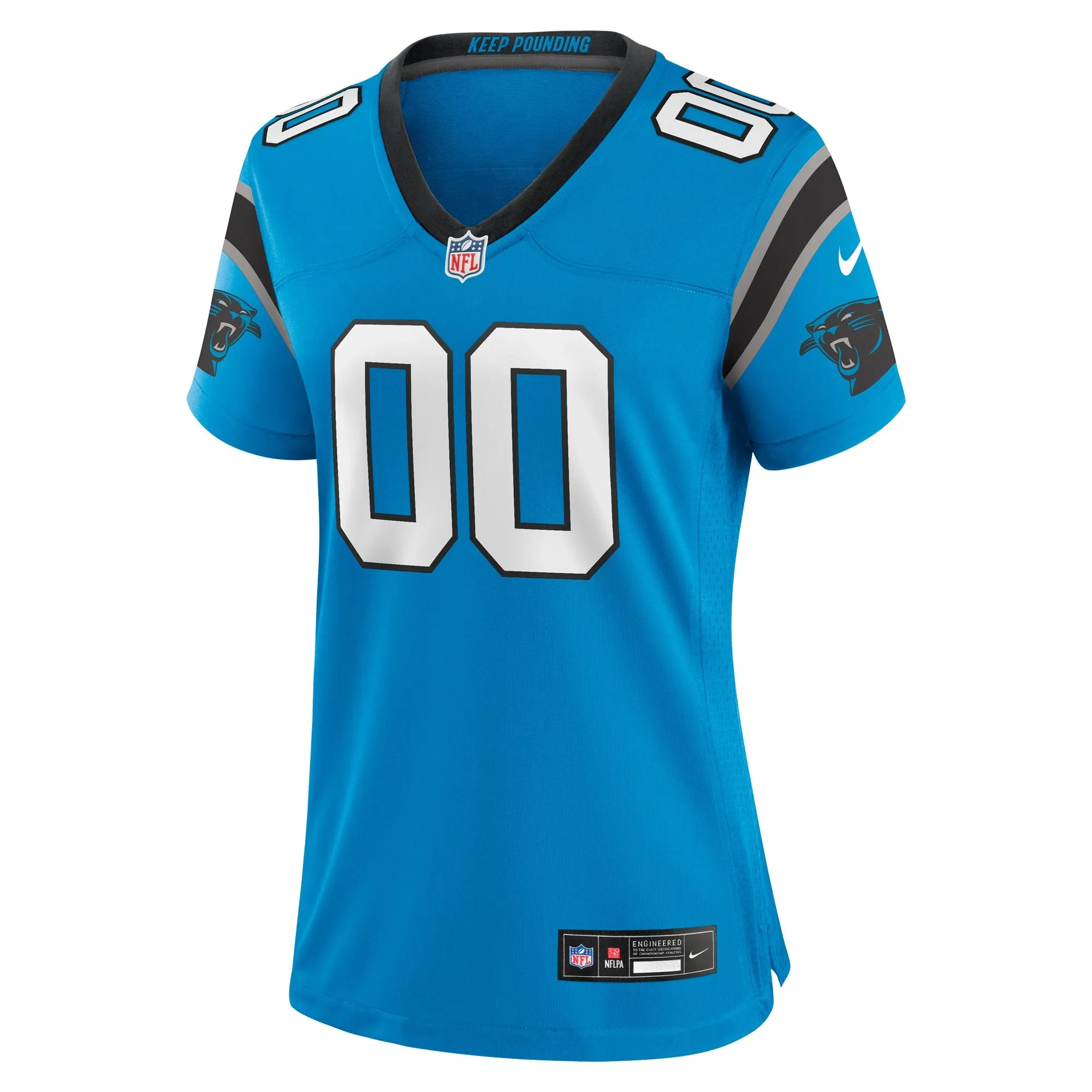 Carolina Panthers  Women's Alternate Custom Game Jersey - Blue