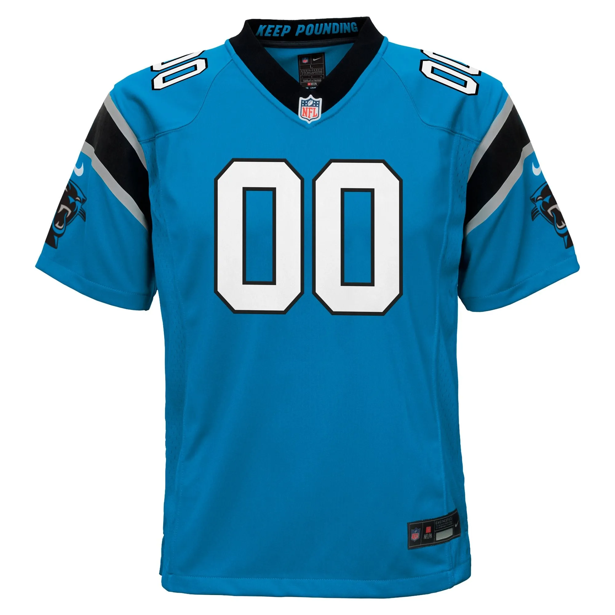 Carolina Panthers  Youth Alternate Custom Game Jersey - Blue