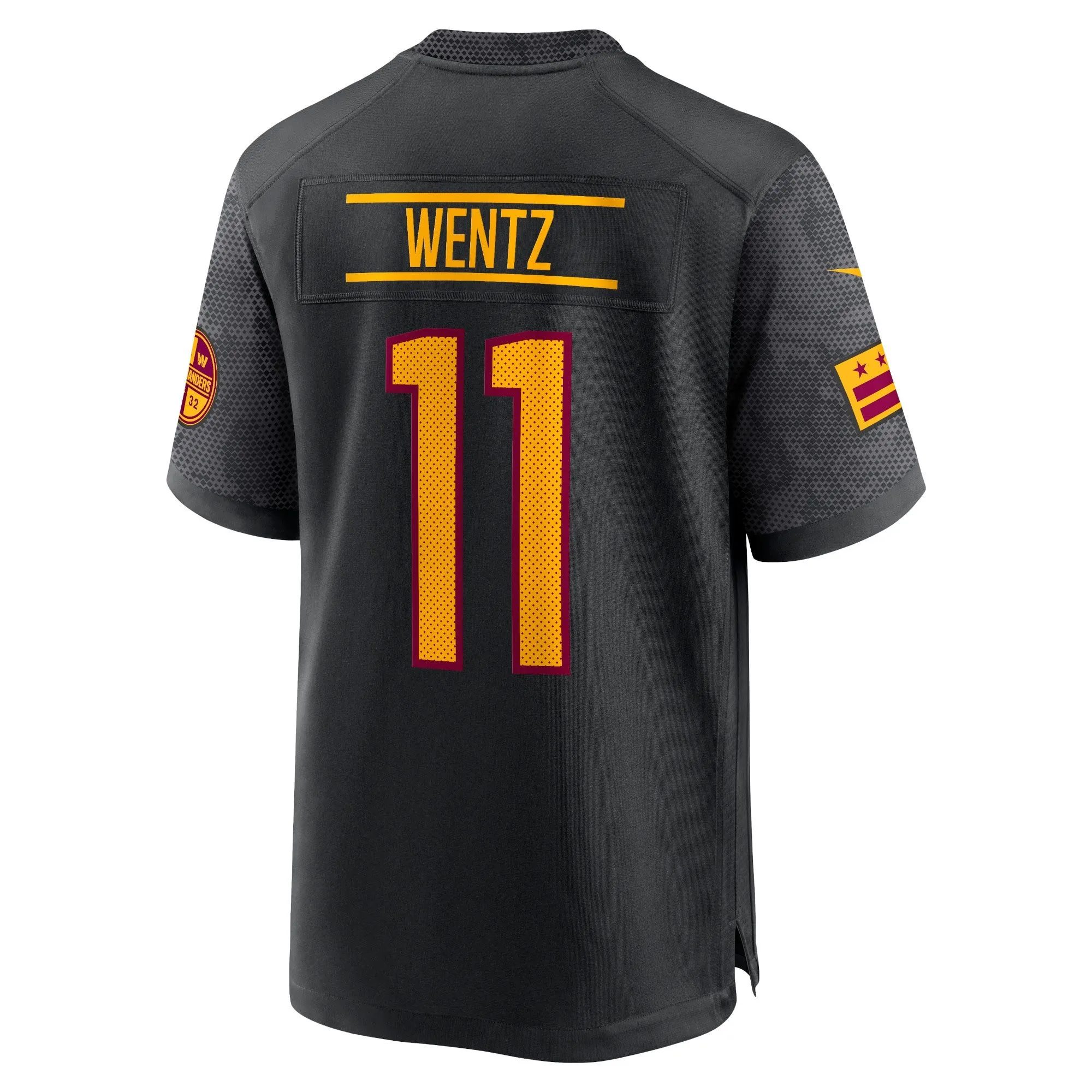 Carson Wentz Washington Commanders  Alternate Game Player Jersey - Black