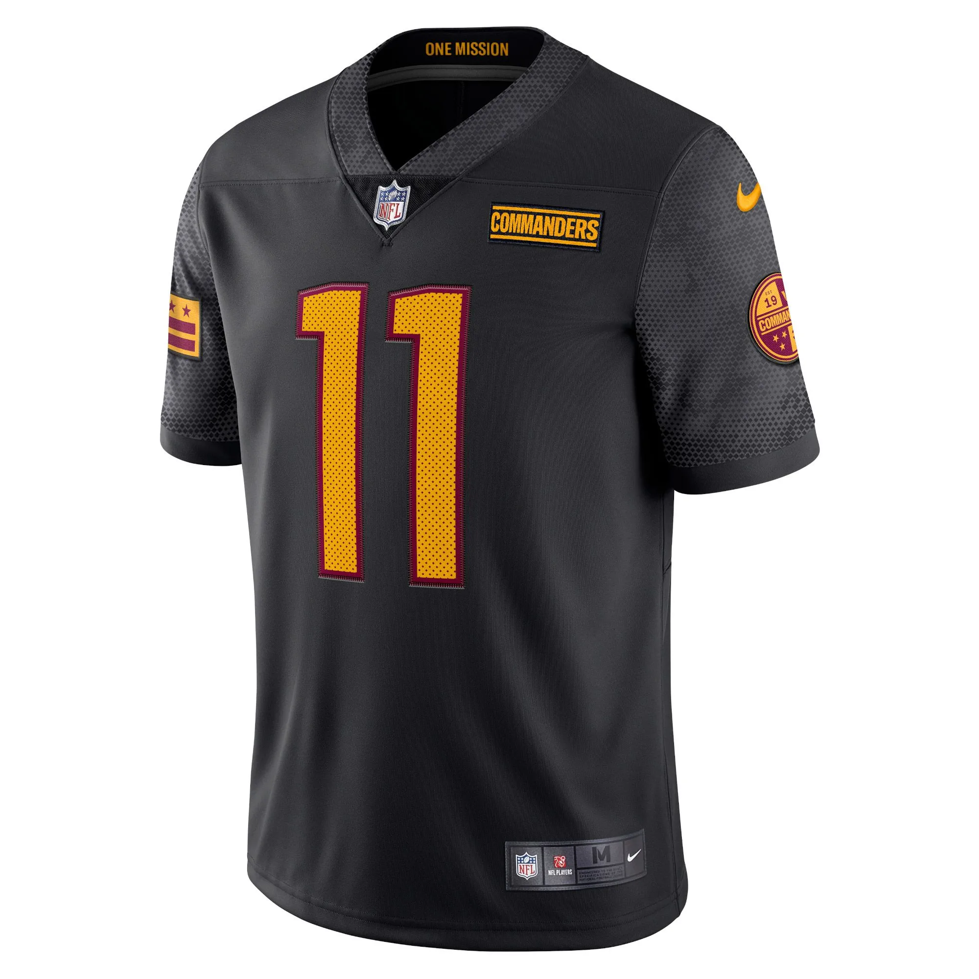 Carson Wentz Washington Commanders  Alternate Vapor Limited Jersey - Black