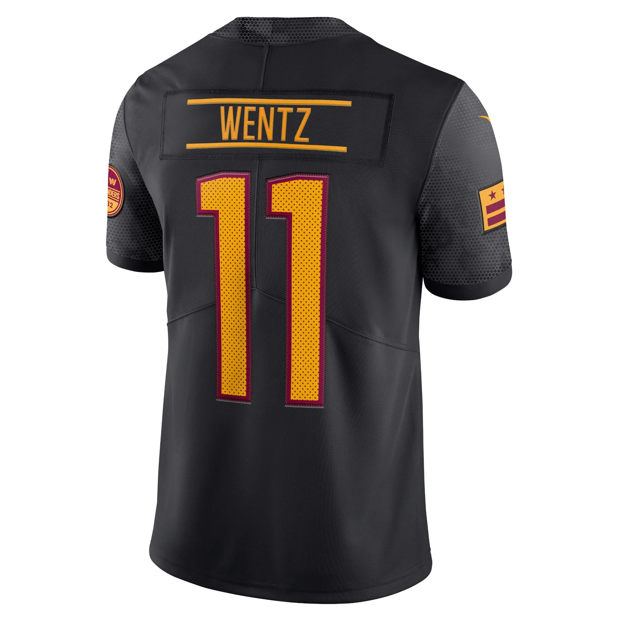 Carson Wentz Washington Commanders  Alternate Vapor Limited Jersey - Black