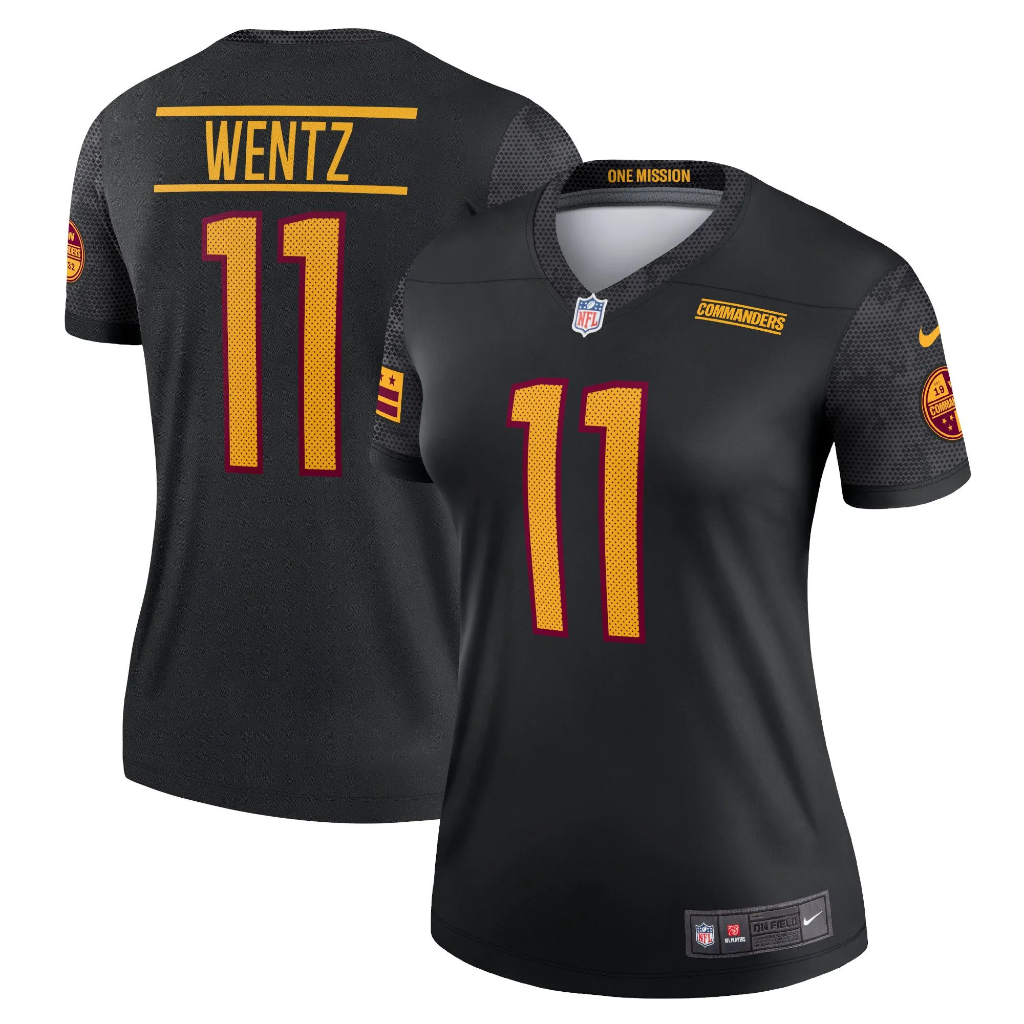 Carson Wentz Washington Commanders  Women's Alternate Legend Jersey - Black