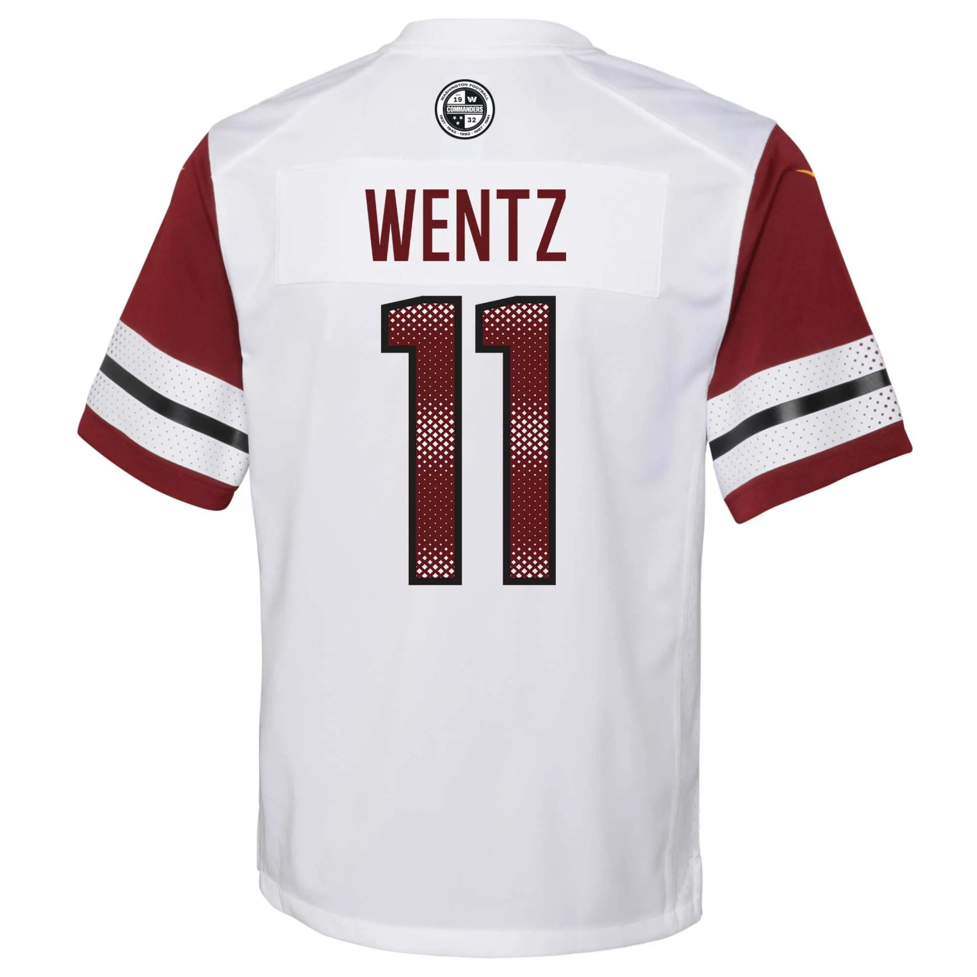 Carson Wentz Washington Commanders  Youth Game Jersey - White