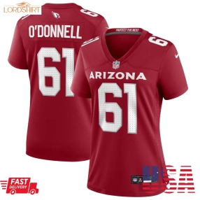 Carter O'donnell Arizona Cardinals  Women's Team Game Jersey    Cardinal