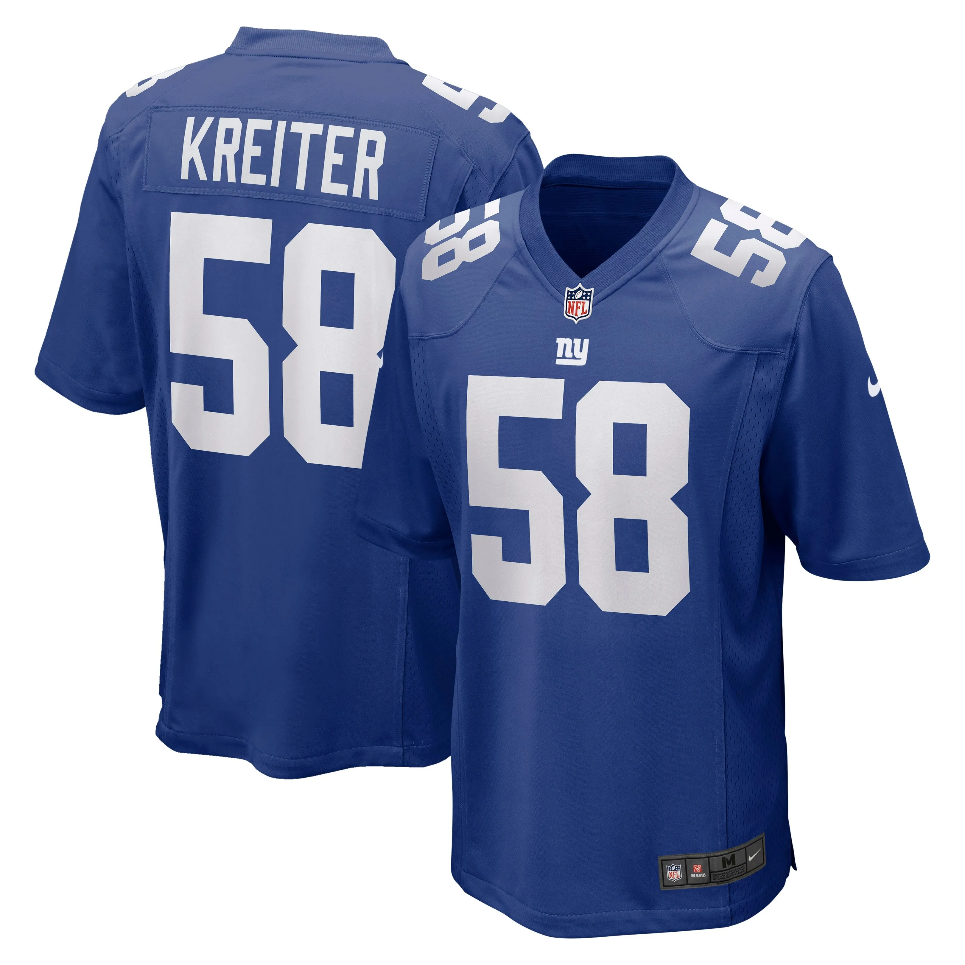 Casey Kreiter New York Giants  Game Jersey - Royal