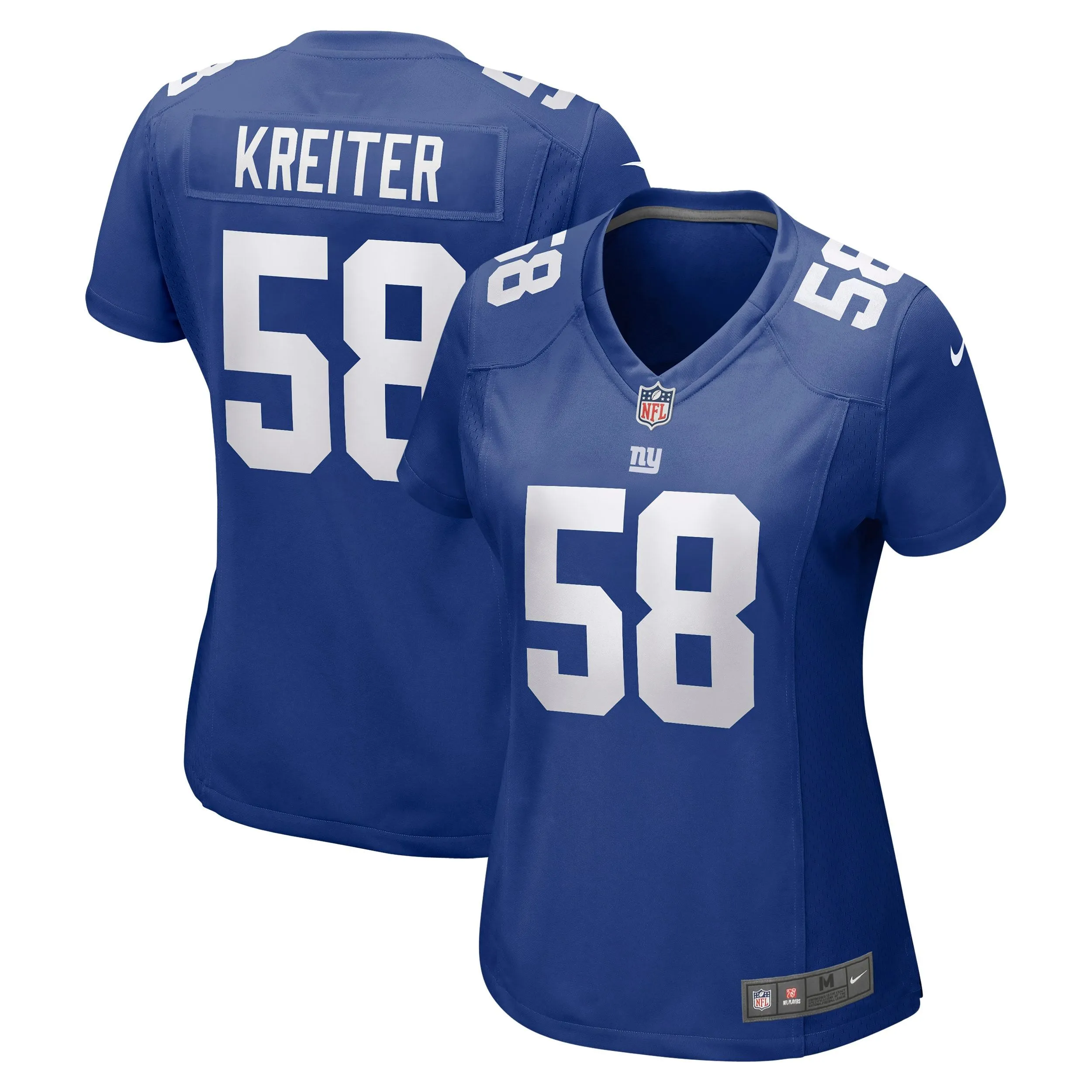 Casey Kreiter New York Giants  Women's Game Jersey - Royal