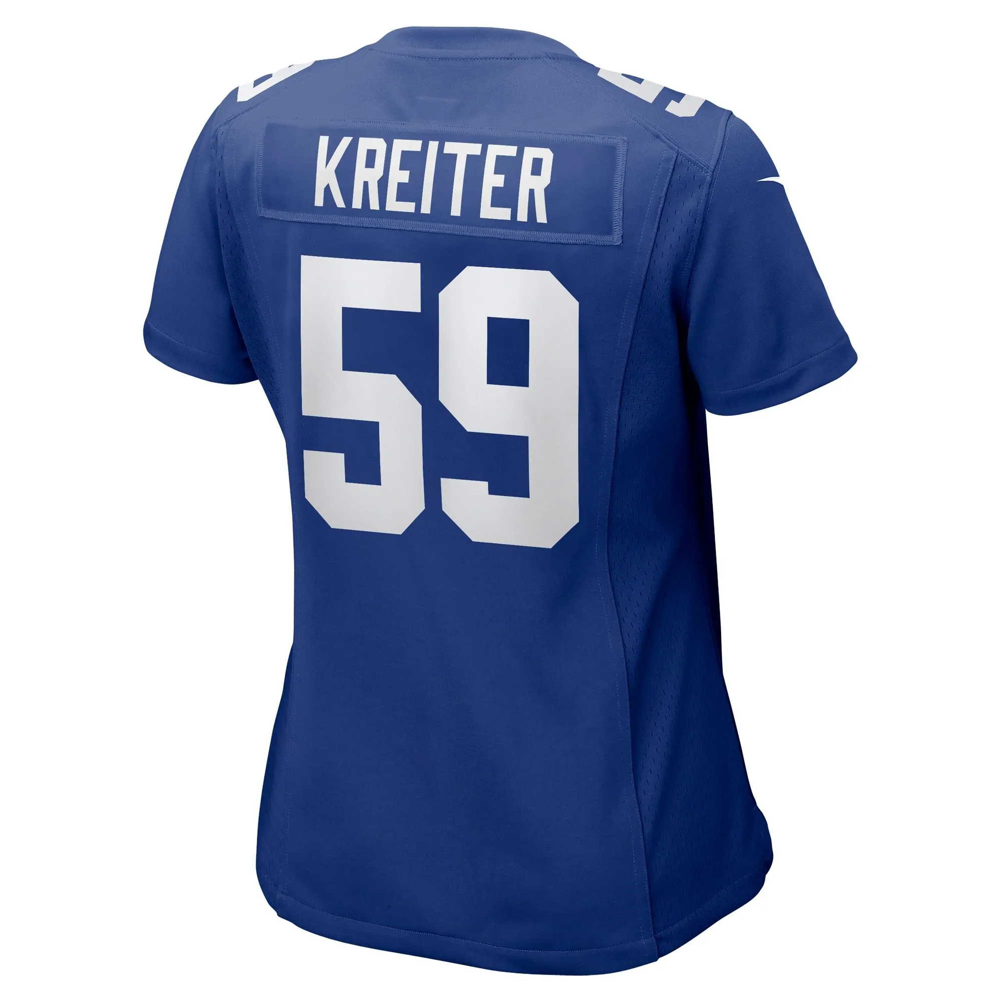 Casey Kreiter New York Giants  Women's Team Game Jersey - Royal