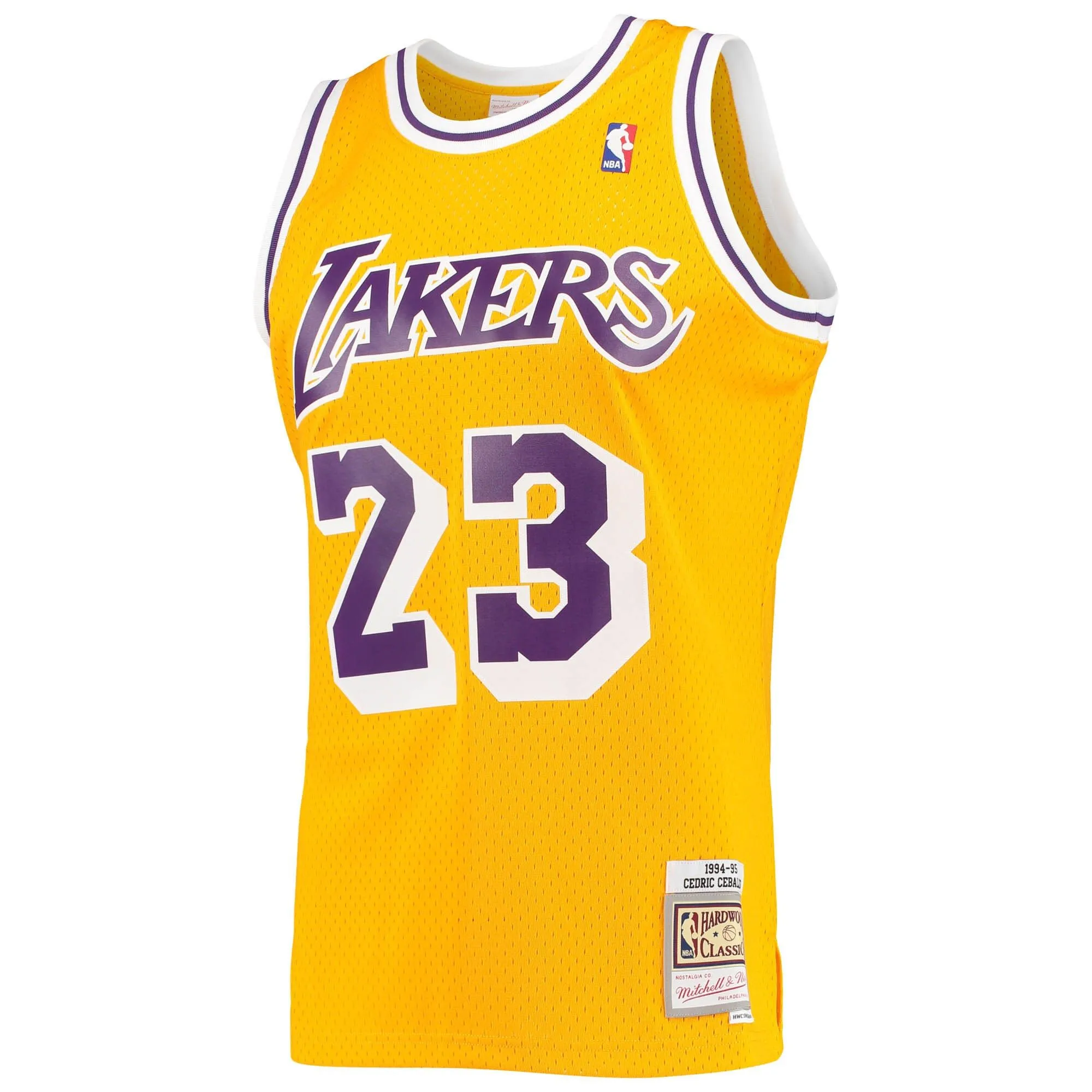 Cedric Ceballos Los Angeles Lakers Mitchell & Ness 1994/95 Hardwood Classics Swingman Jersey - Gold