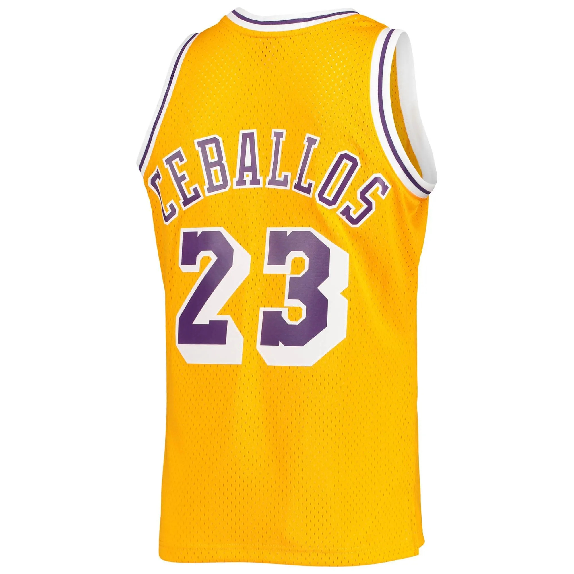 Cedric Ceballos Los Angeles Lakers Mitchell & Ness 1994/95 Hardwood Classics Swingman Jersey - Gold