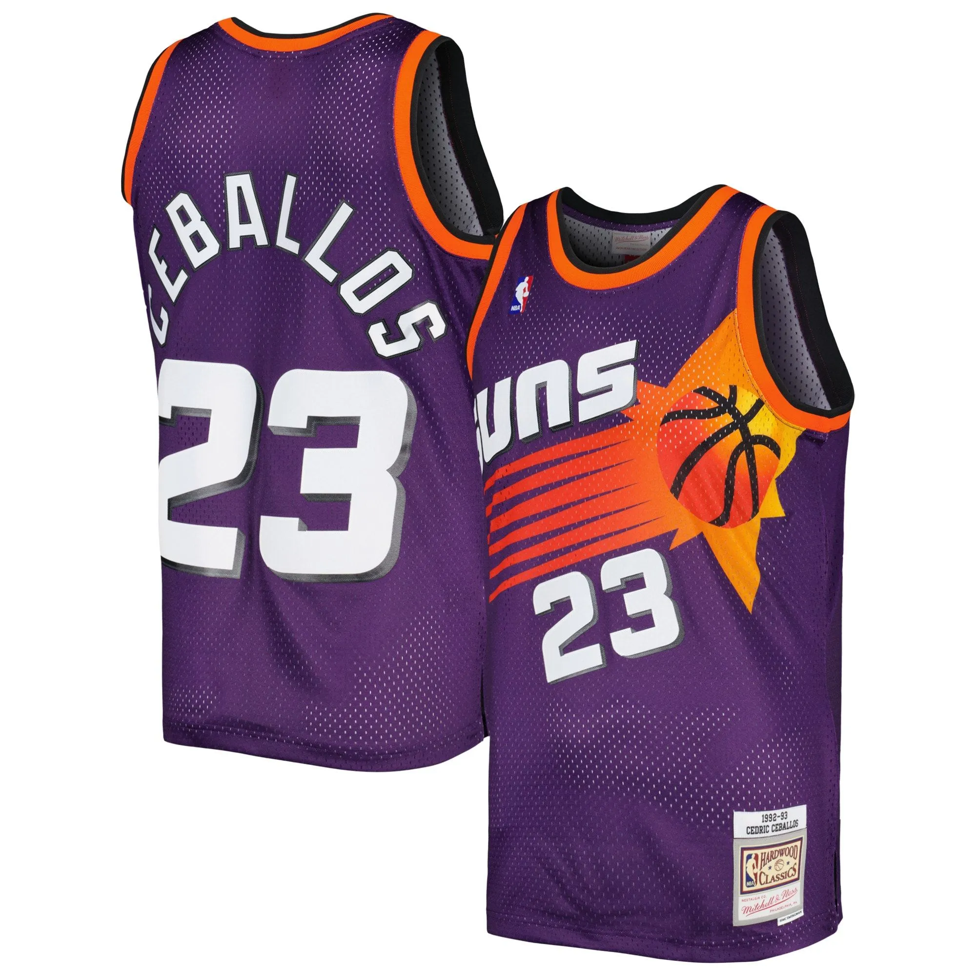 Cedric Ceballos Phoenix Suns Mitchell & Ness 1992/93 Hardwood Classics Swingman Jersey - Purple