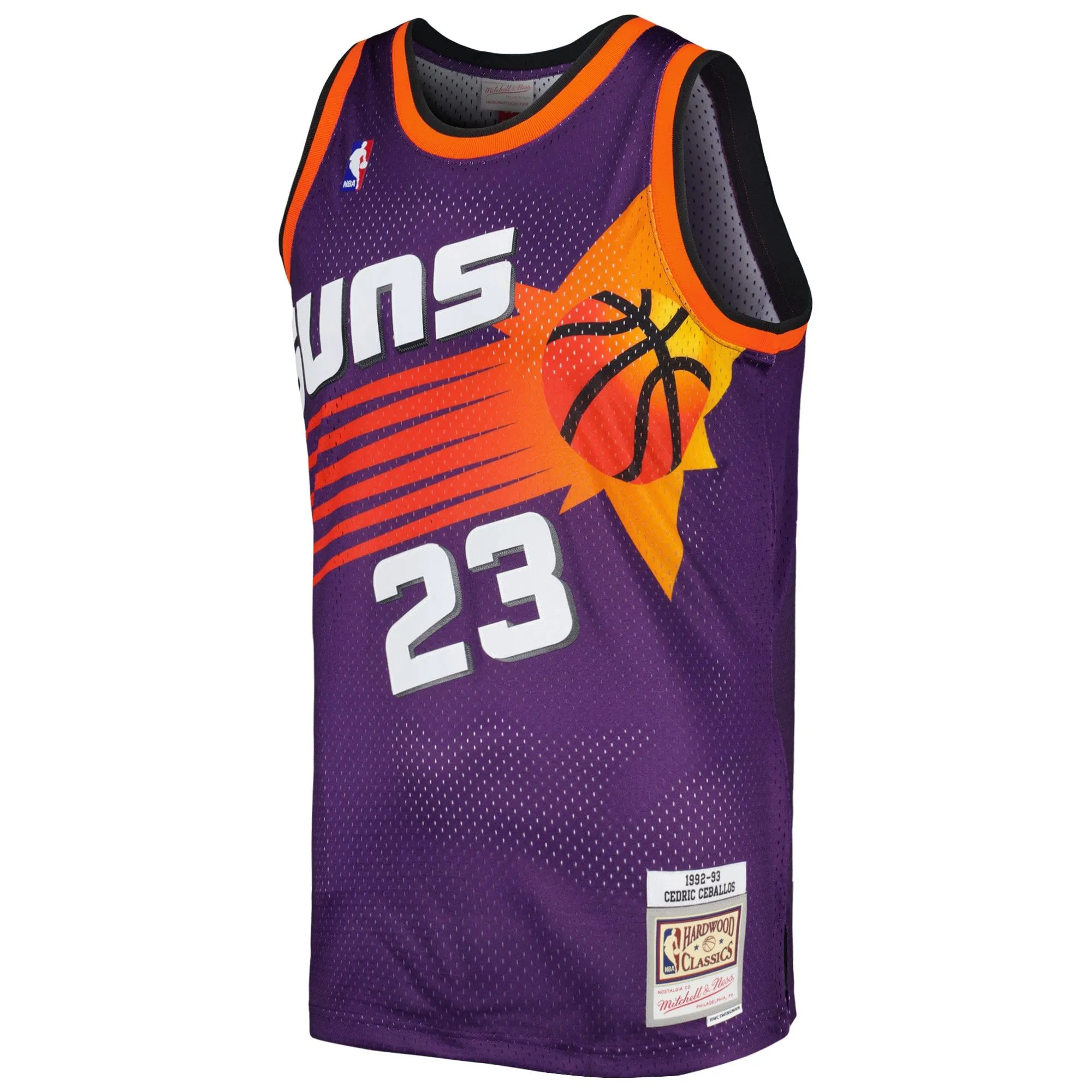 Cedric Ceballos Phoenix Suns Mitchell & Ness 1992/93 Hardwood Classics Swingman Jersey - Purple