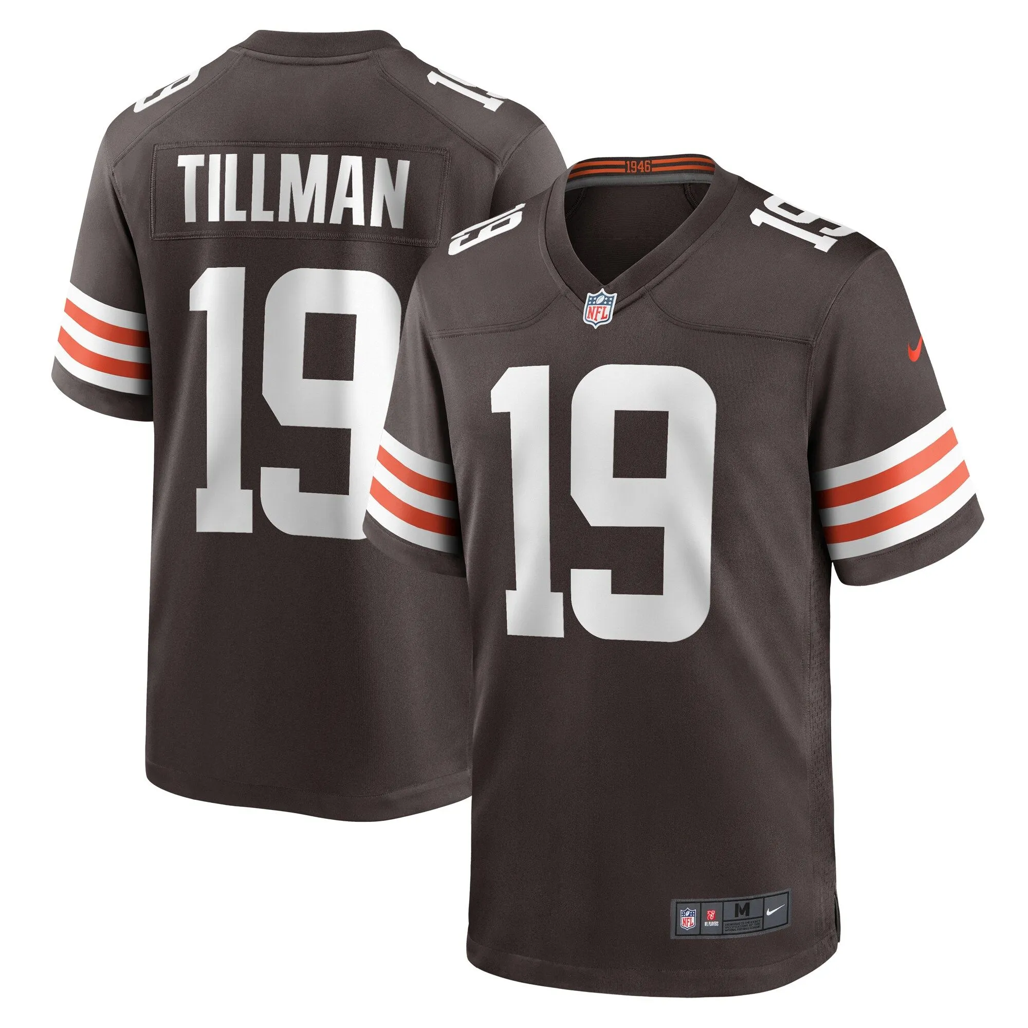 Cedric Tillman Cleveland Browns  2023 NFL Draft Pick Game Jersey - Brown