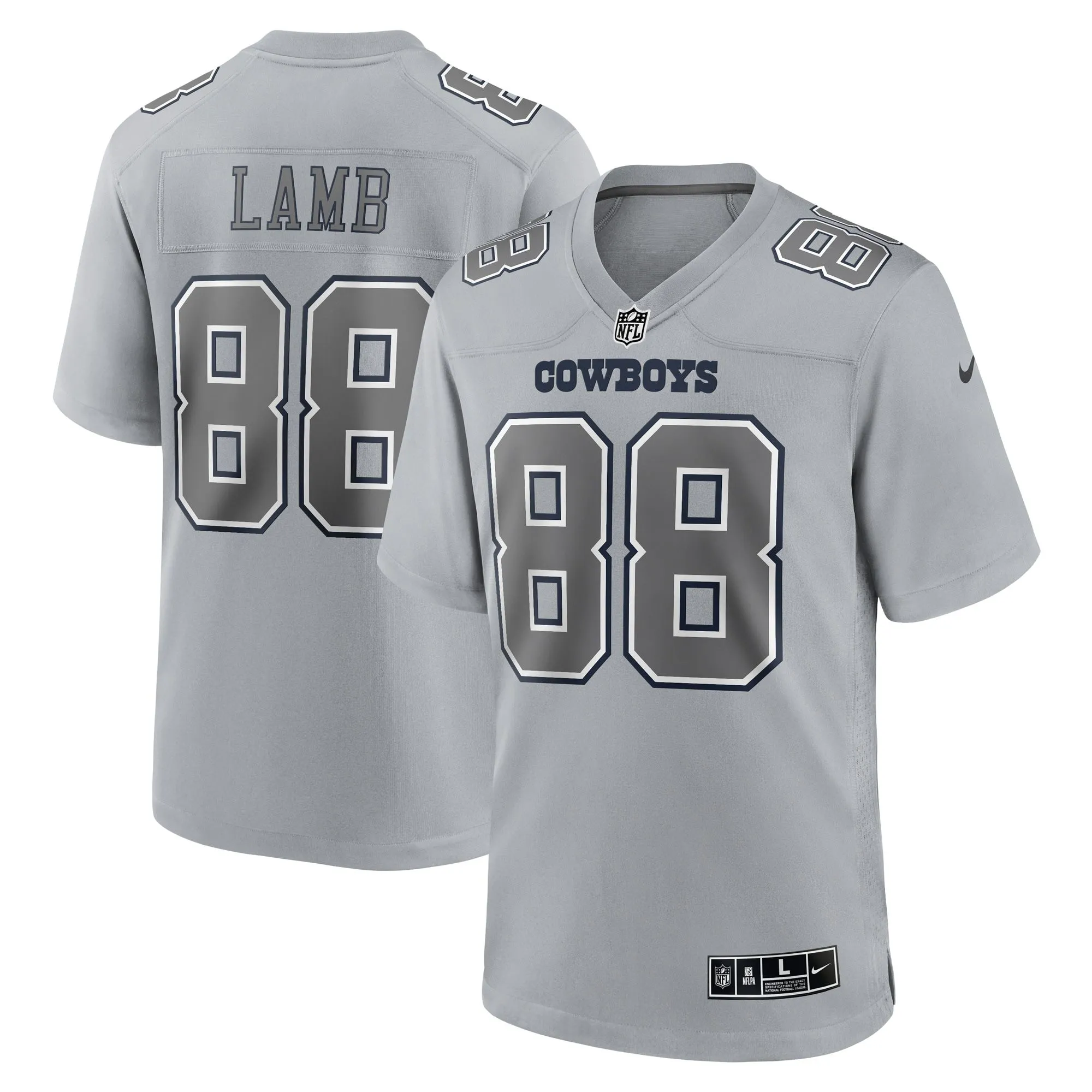 CeeDee Lamb Dallas Cowboys  Atmosphere Fashion Game Jersey - Gray