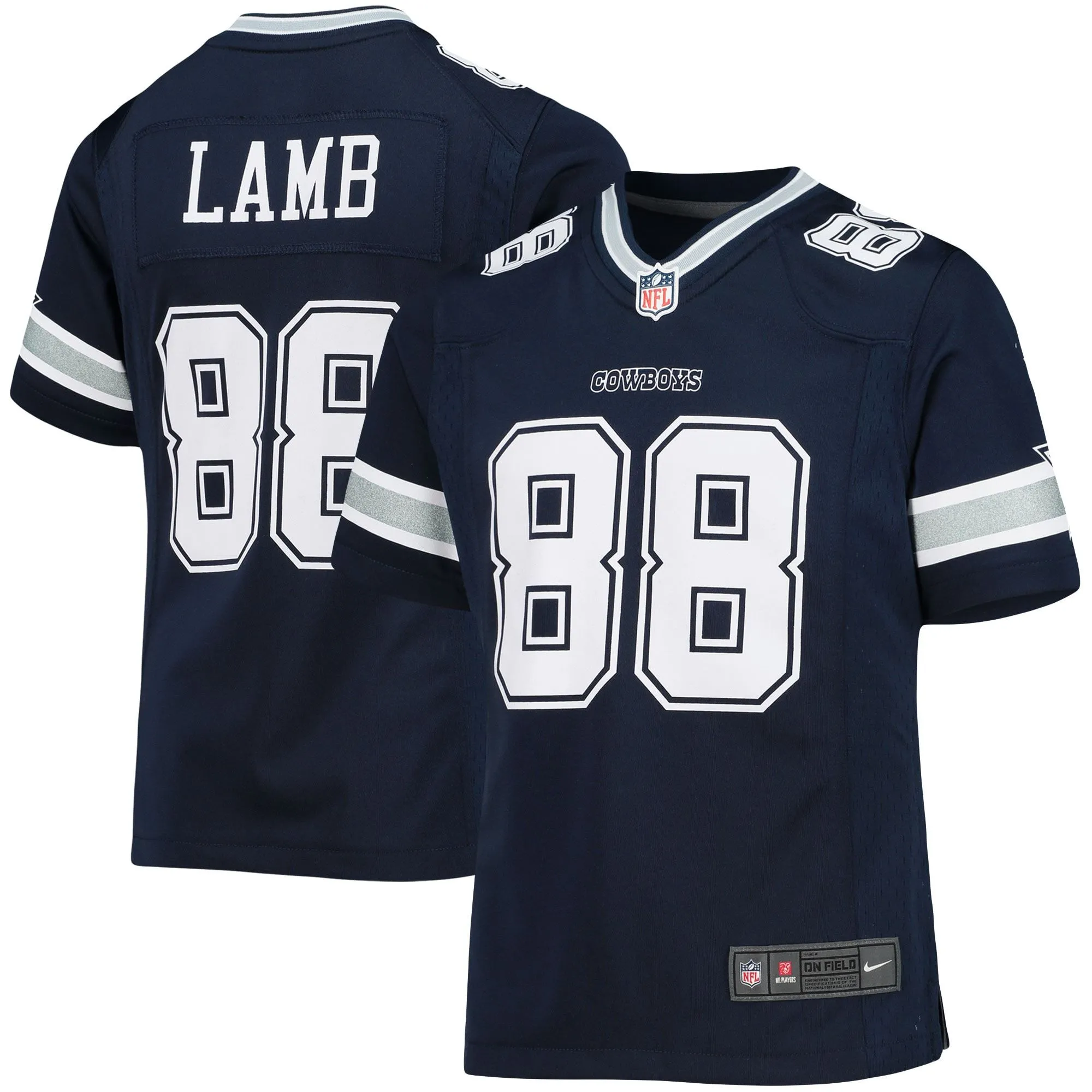 CeeDee Lamb Dallas Cowboys  Girls Youth Game Jersey - Navy