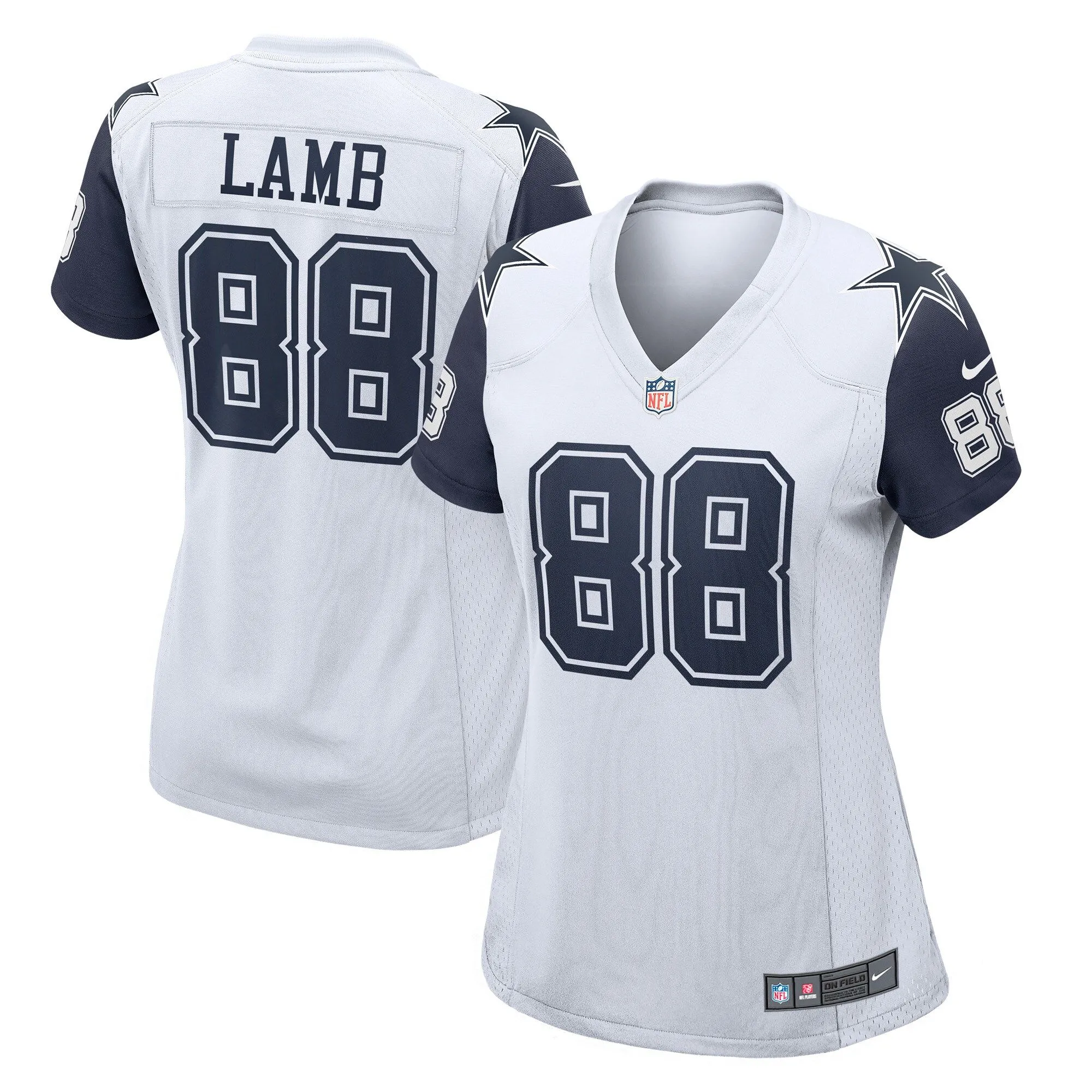 CeeDee Lamb Dallas Cowboys  Women's 2nd Alternate Game Jersey - White