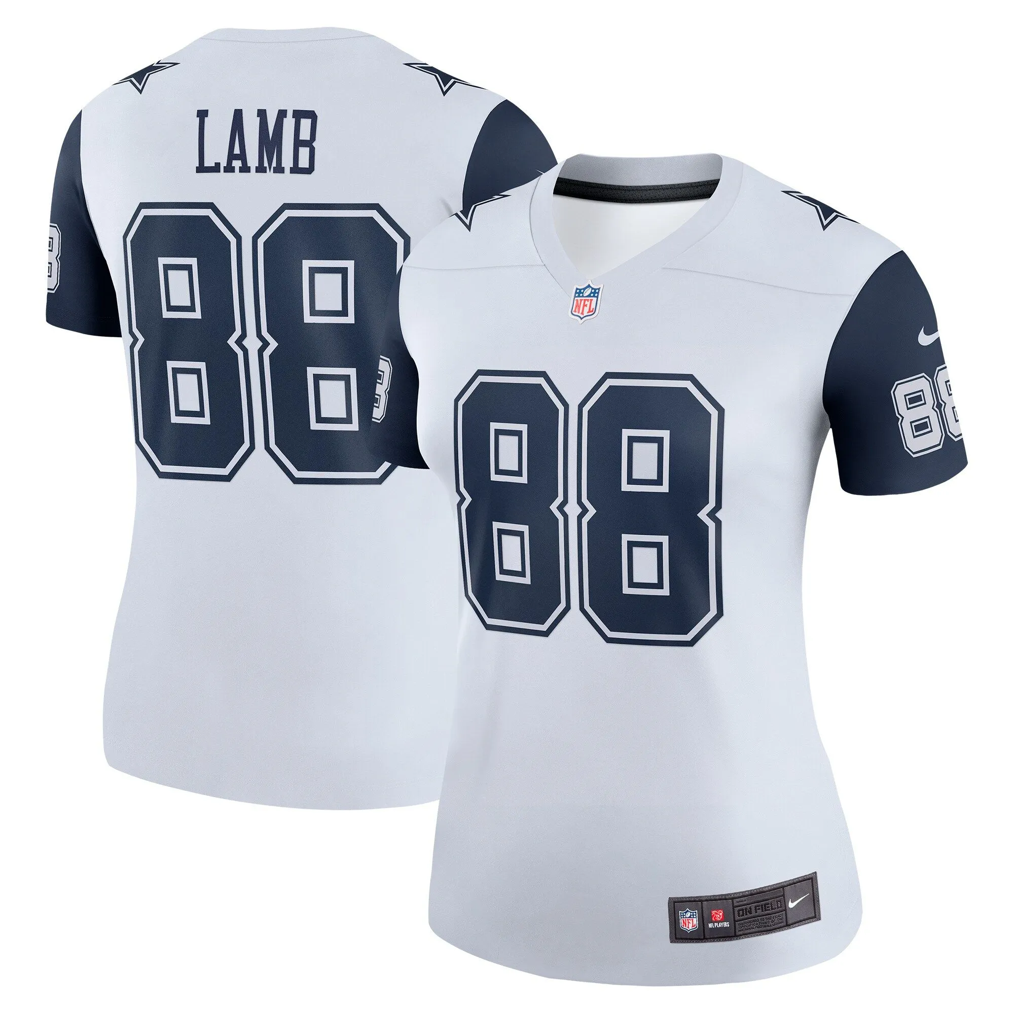 CeeDee Lamb Dallas Cowboys  Women's 2nd Alternate Legend Jersey - White