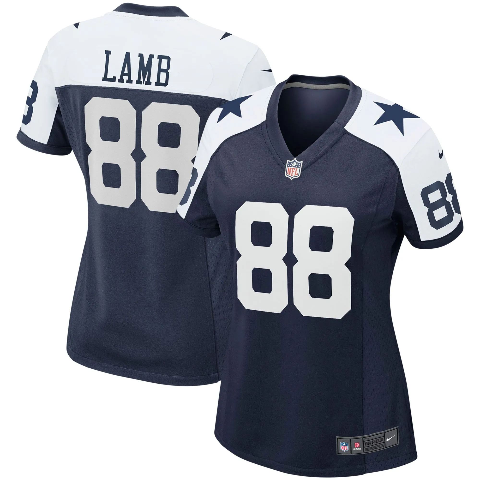 CeeDee Lamb Dallas Cowboys  Women's Alternate Game Team Jersey - Navy