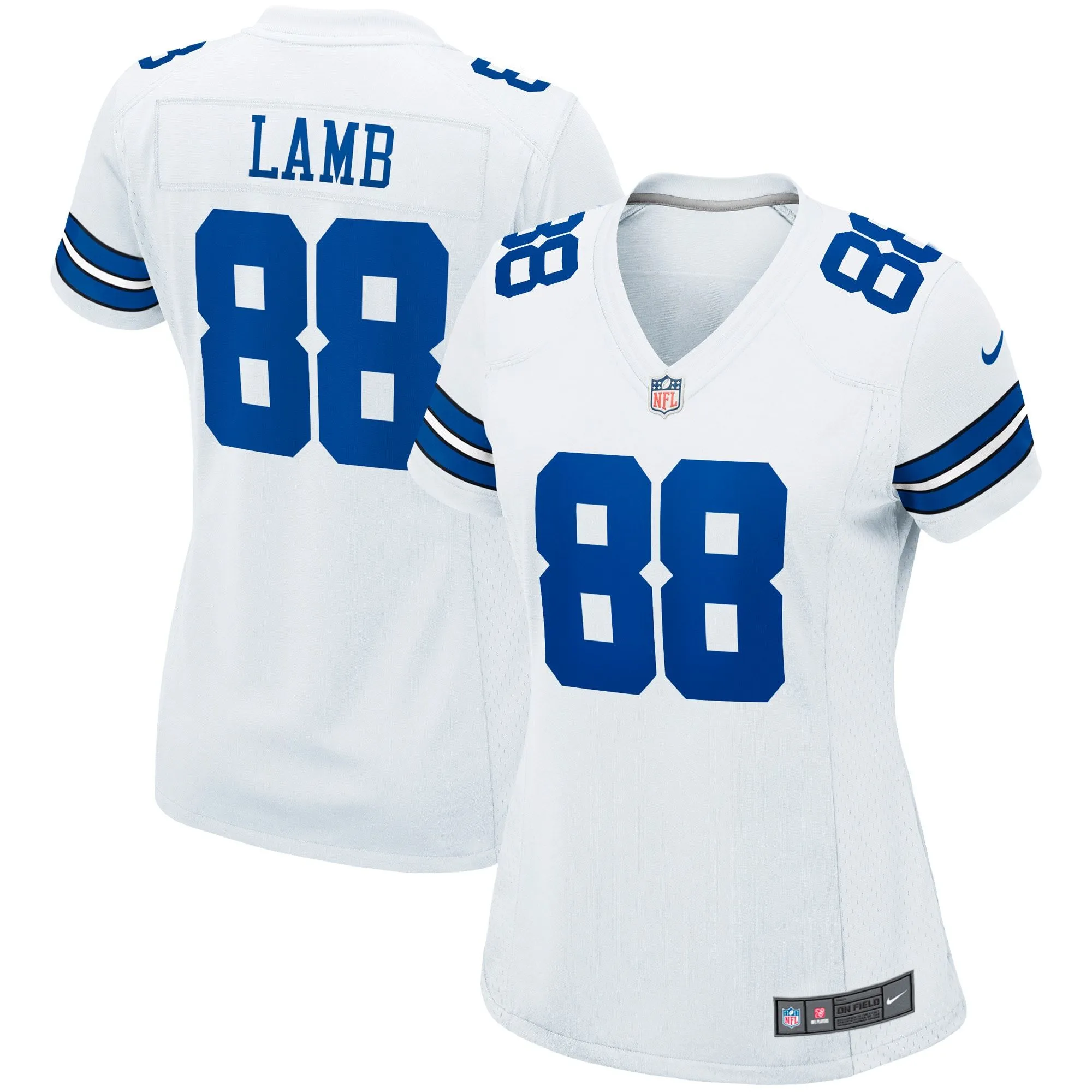 CeeDee Lamb Dallas Cowboys  Women's Game Jersey - White