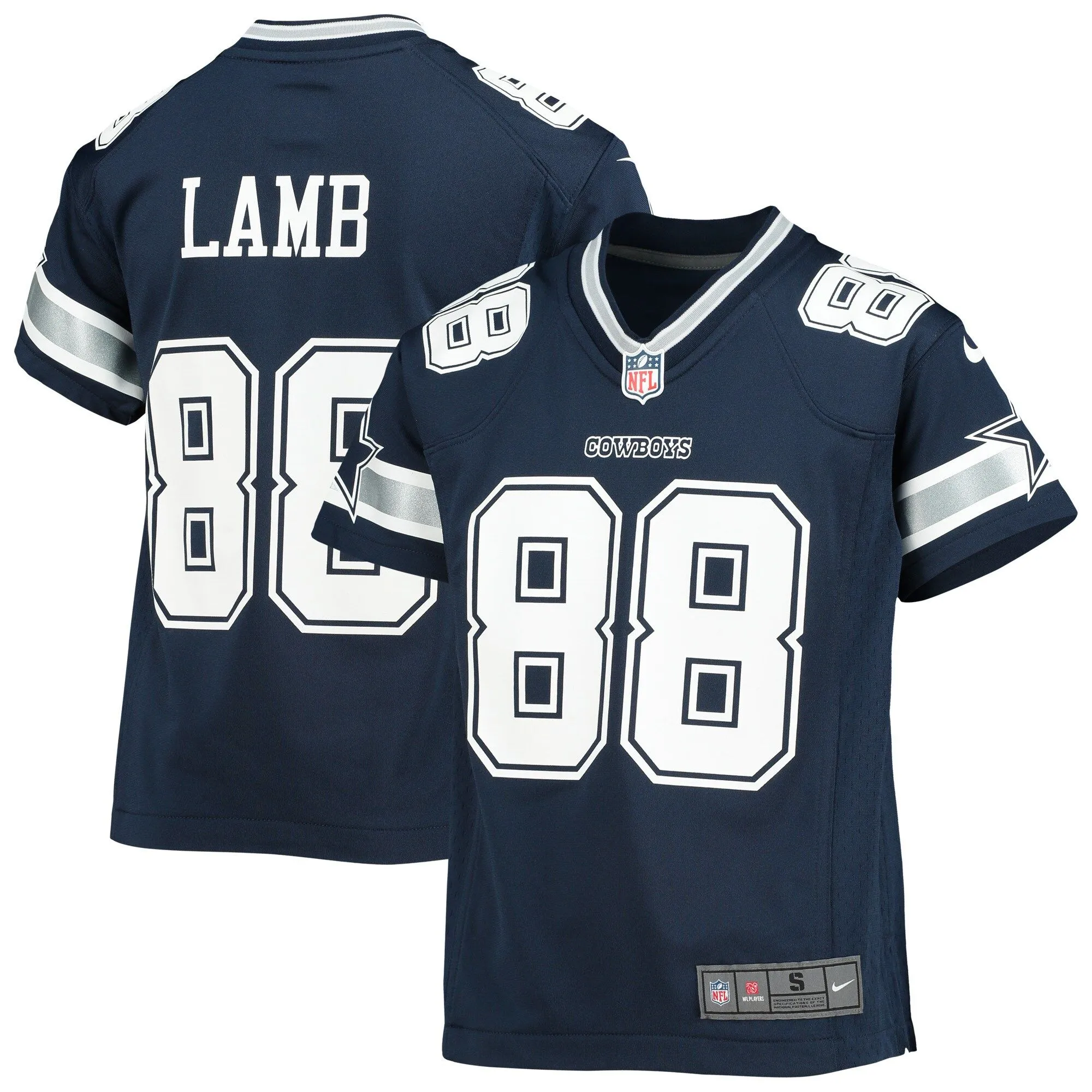 CeeDee Lamb Dallas Cowboys  Youth Player Game Jersey - Navy