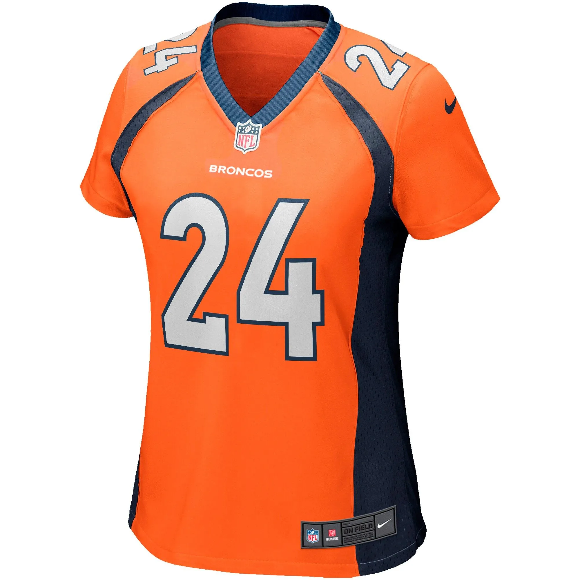 Champ Bailey Denver Broncos  Women's Game Retired Player Jersey - Orange