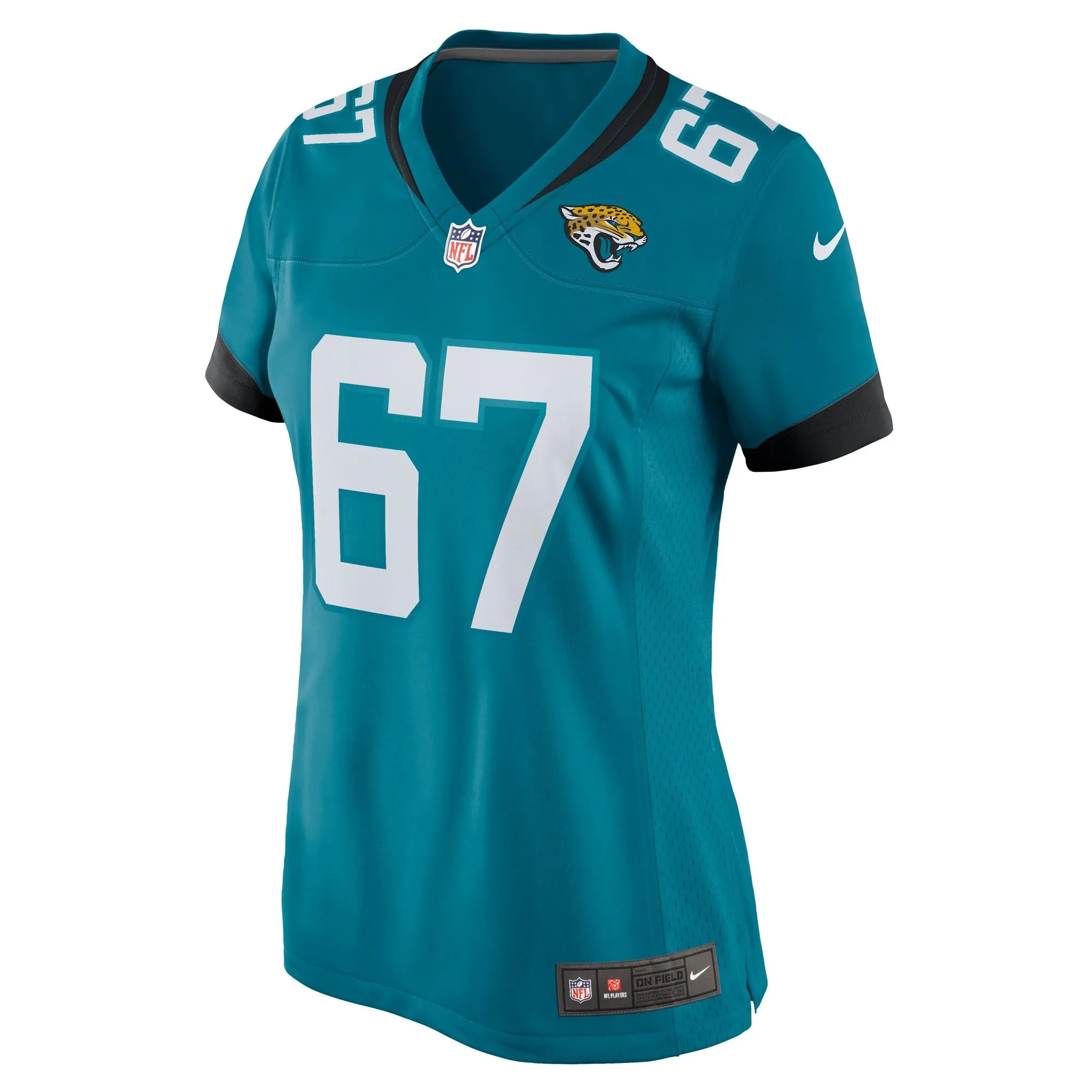 Chandler Brewer Jacksonville Jaguars  Women's  Game Jersey -  Teal