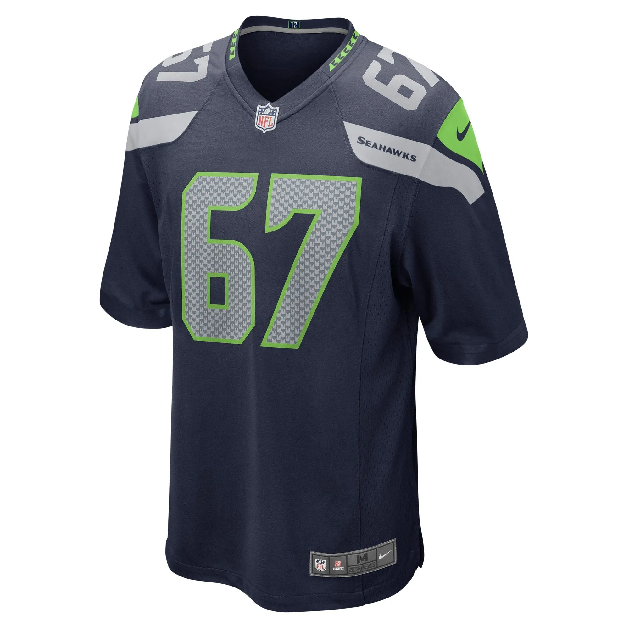 Charles Cross Seattle Seahawks  Player Game Jersey - Navy