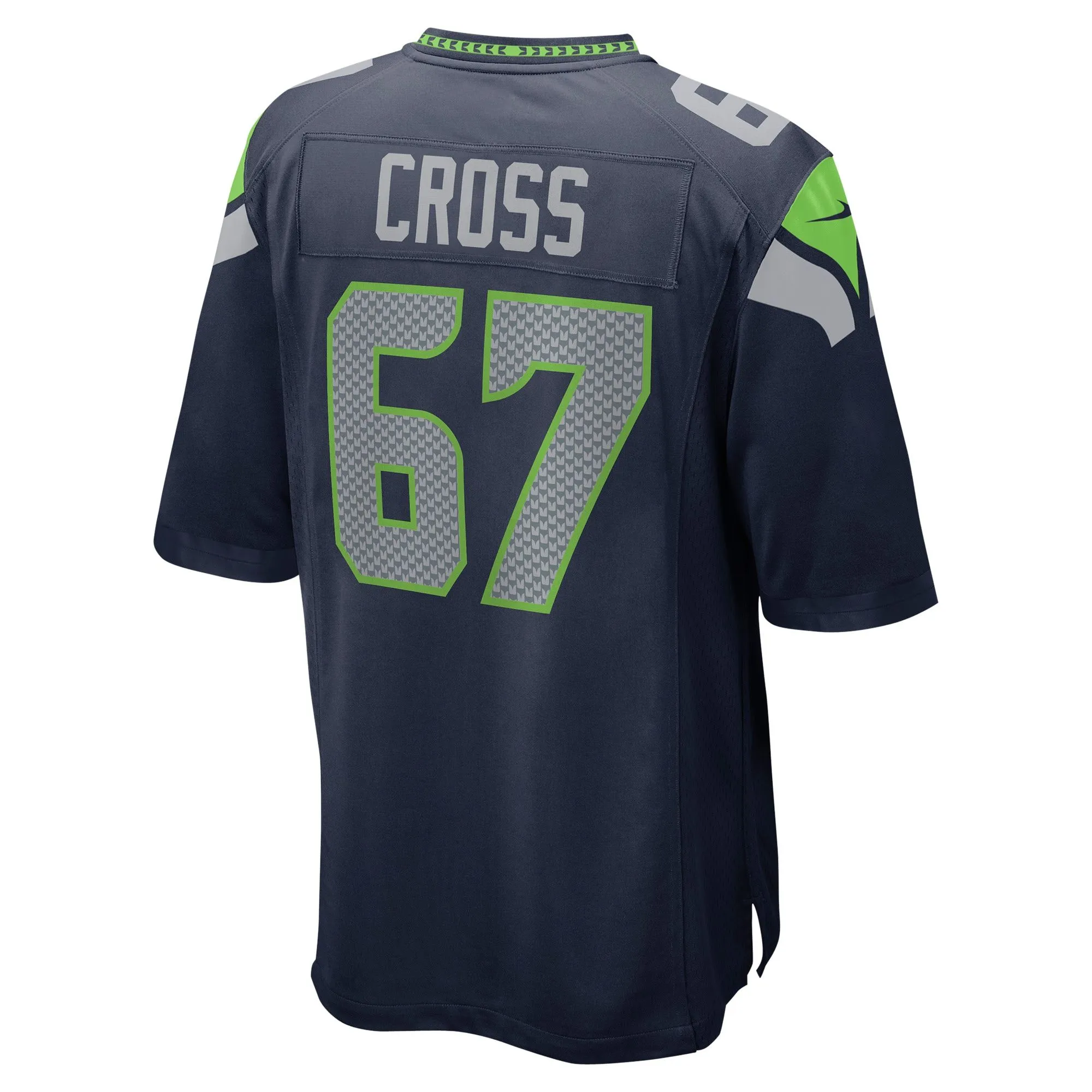 Charles Cross Seattle Seahawks  Player Game Jersey - Navy