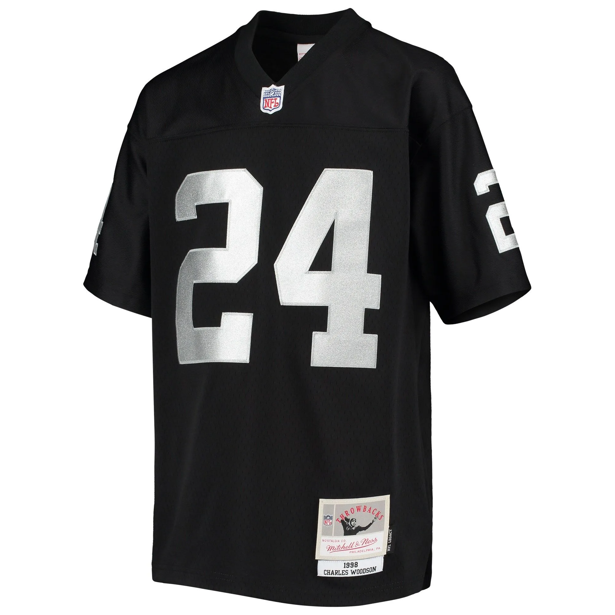 Charles Woodson Las Vegas Raiders Mitchell & Ness Youth 1998 Legacy Retired Player Jersey - Black