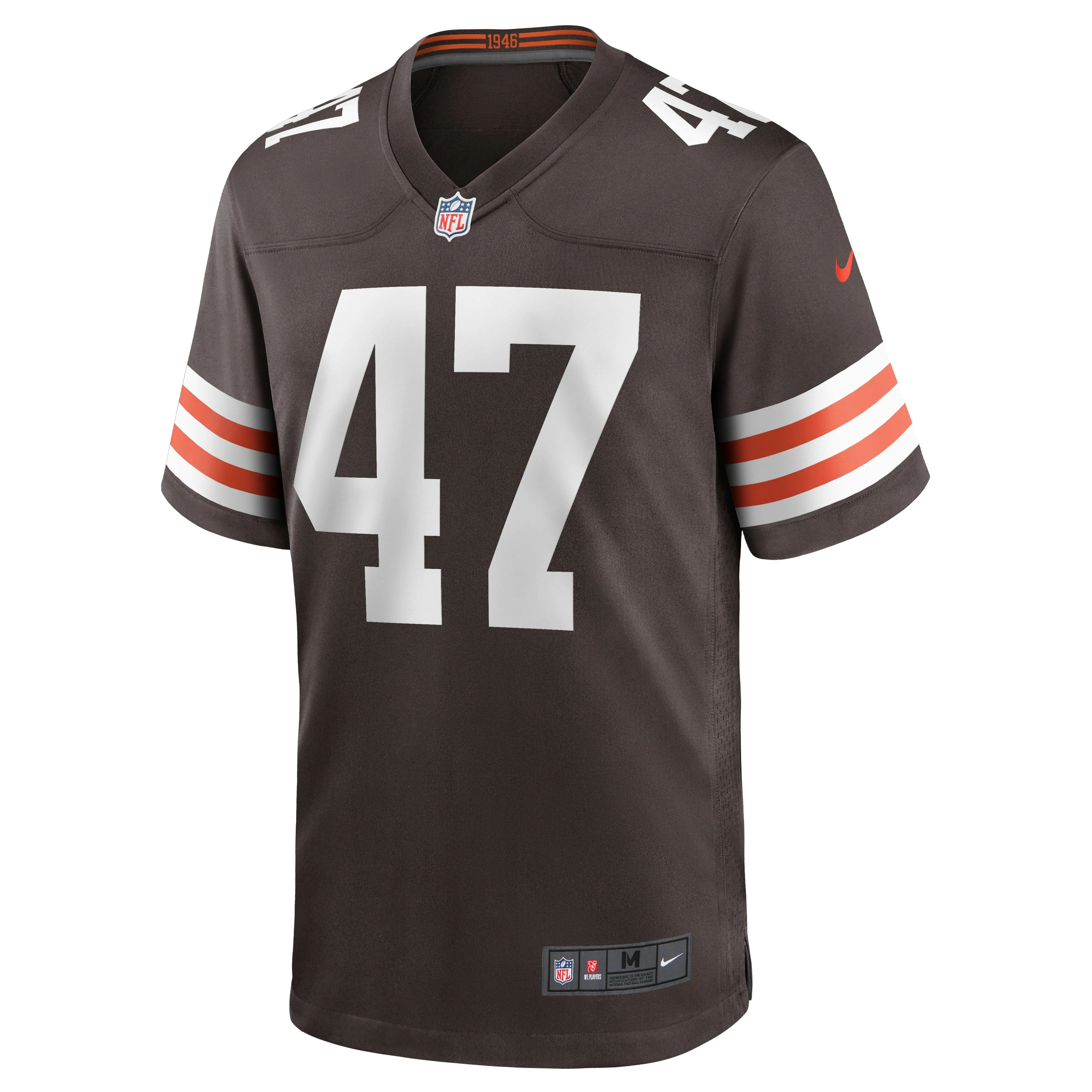 Charley Hughlett Cleveland Browns  Game Jersey - Brown