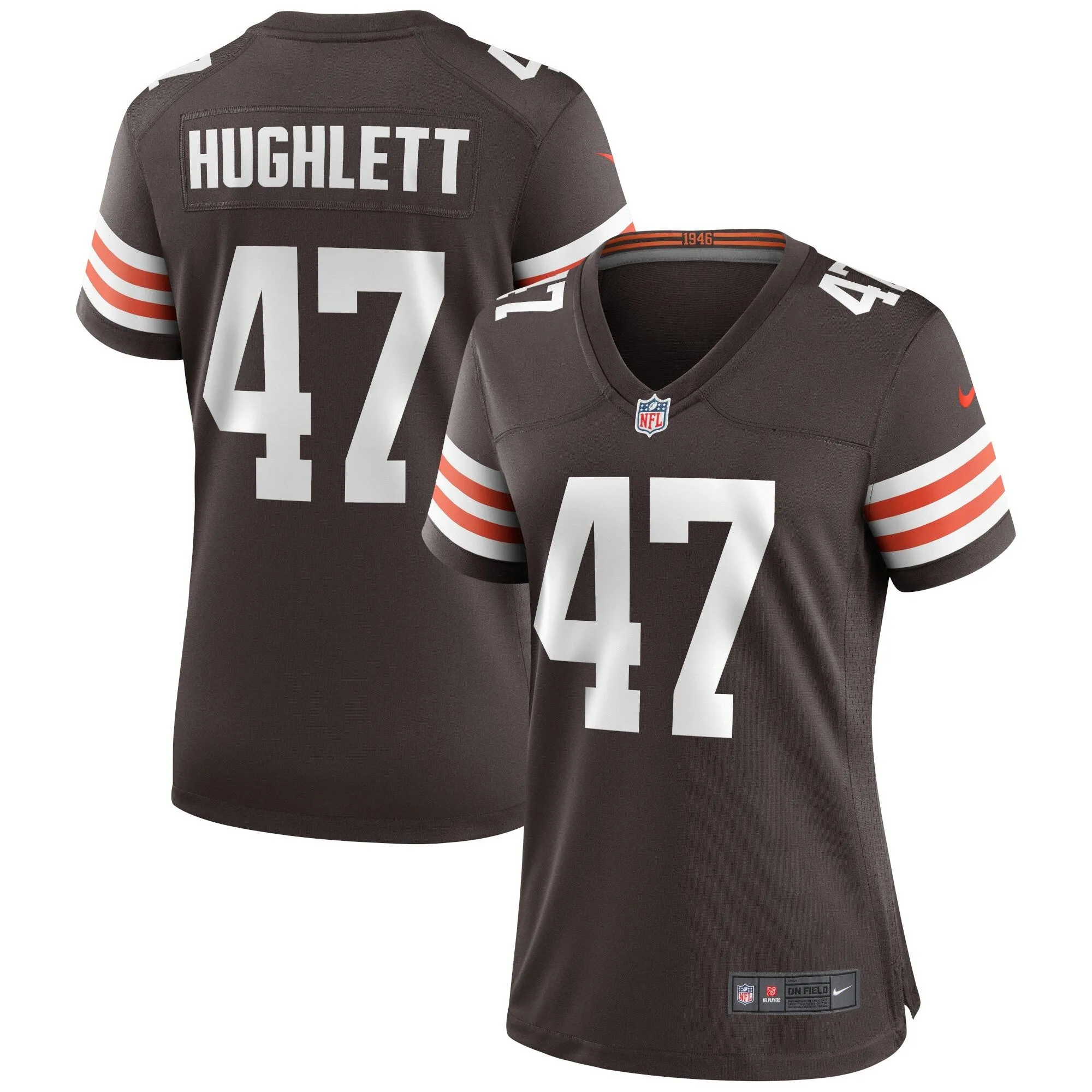 Charley Hughlett Cleveland Browns  Women's Game Jersey - Brown