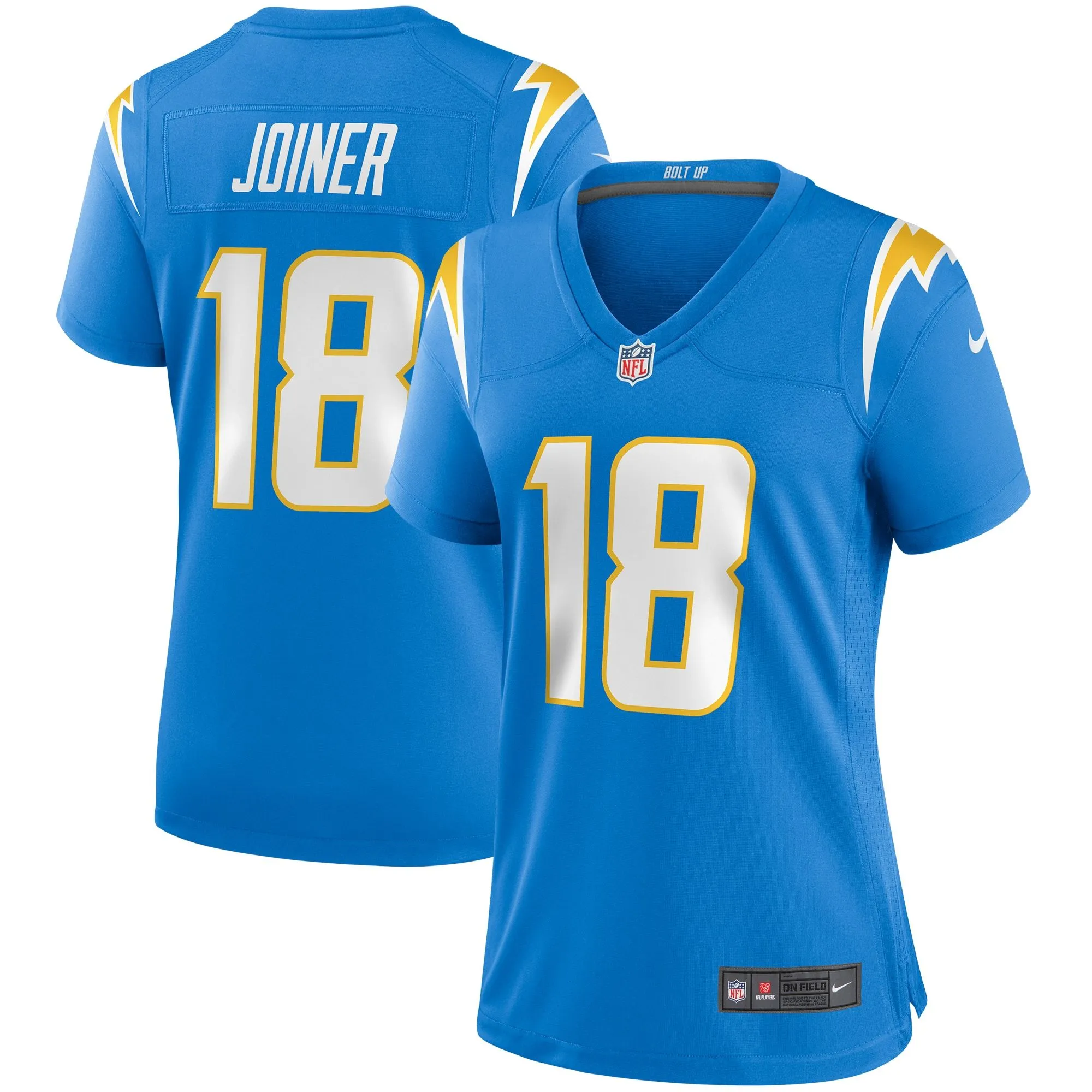 Charlie Joiner Los Angeles Chargers  Women's Game Retired Player Jersey - Powder Blue