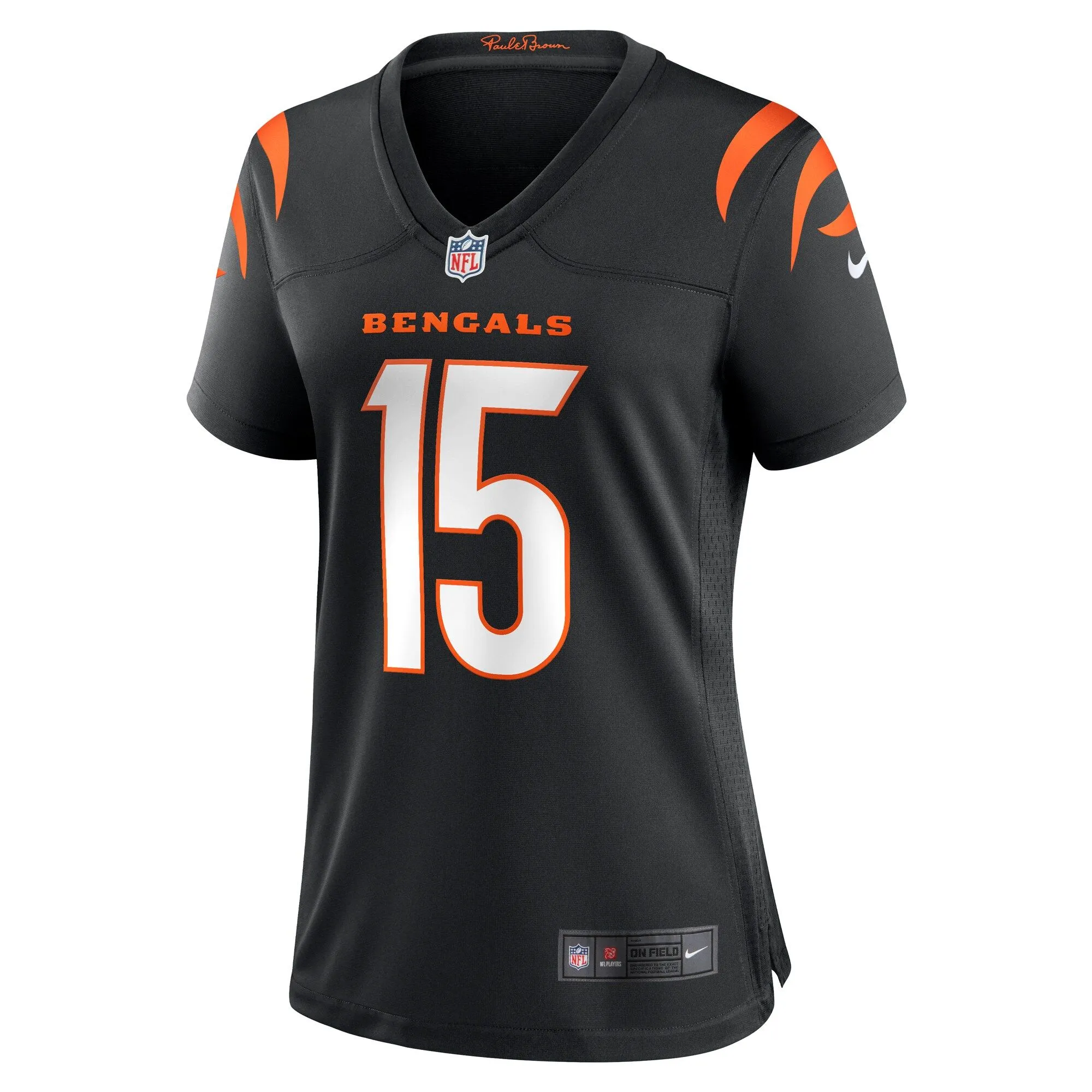 Charlie Jones Cincinnati Bengals  Women's Team Game Jersey -  Black