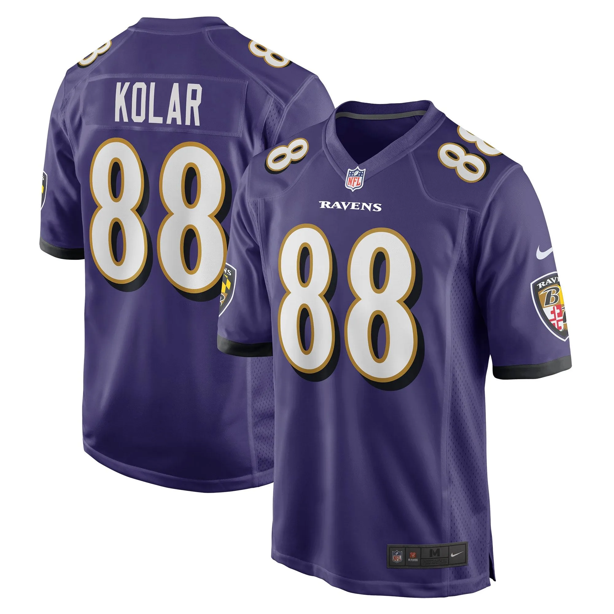 Charlie Kolar Baltimore Ravens  Player Game Jersey - Purple