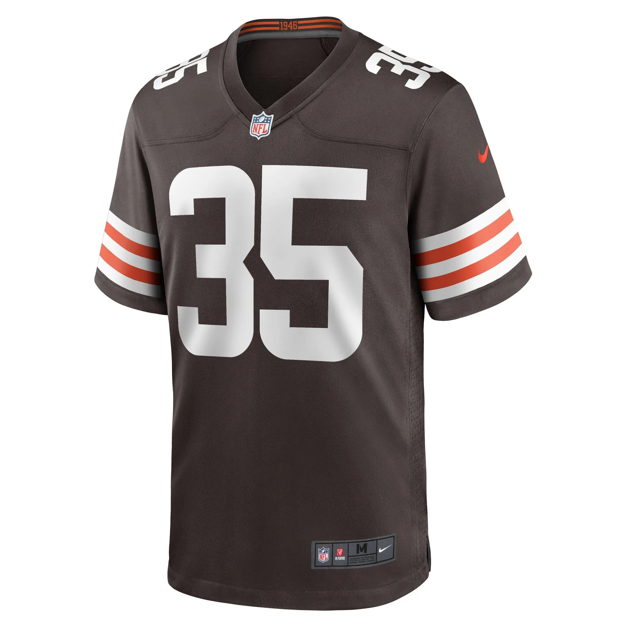 Charlie Thomas Cleveland Browns  Team Game Jersey -  Brown