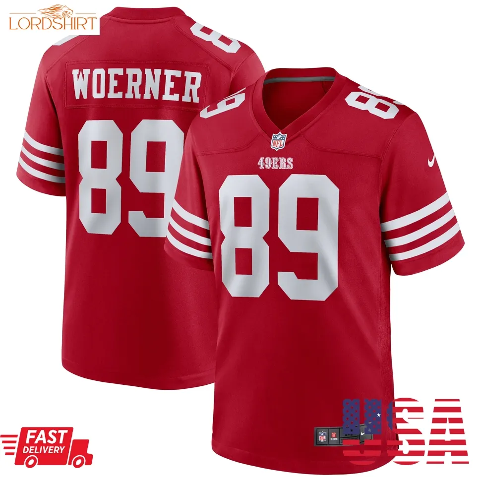 Charlie Woerner San Francisco 49Ers   Game Jersey    Scarlet