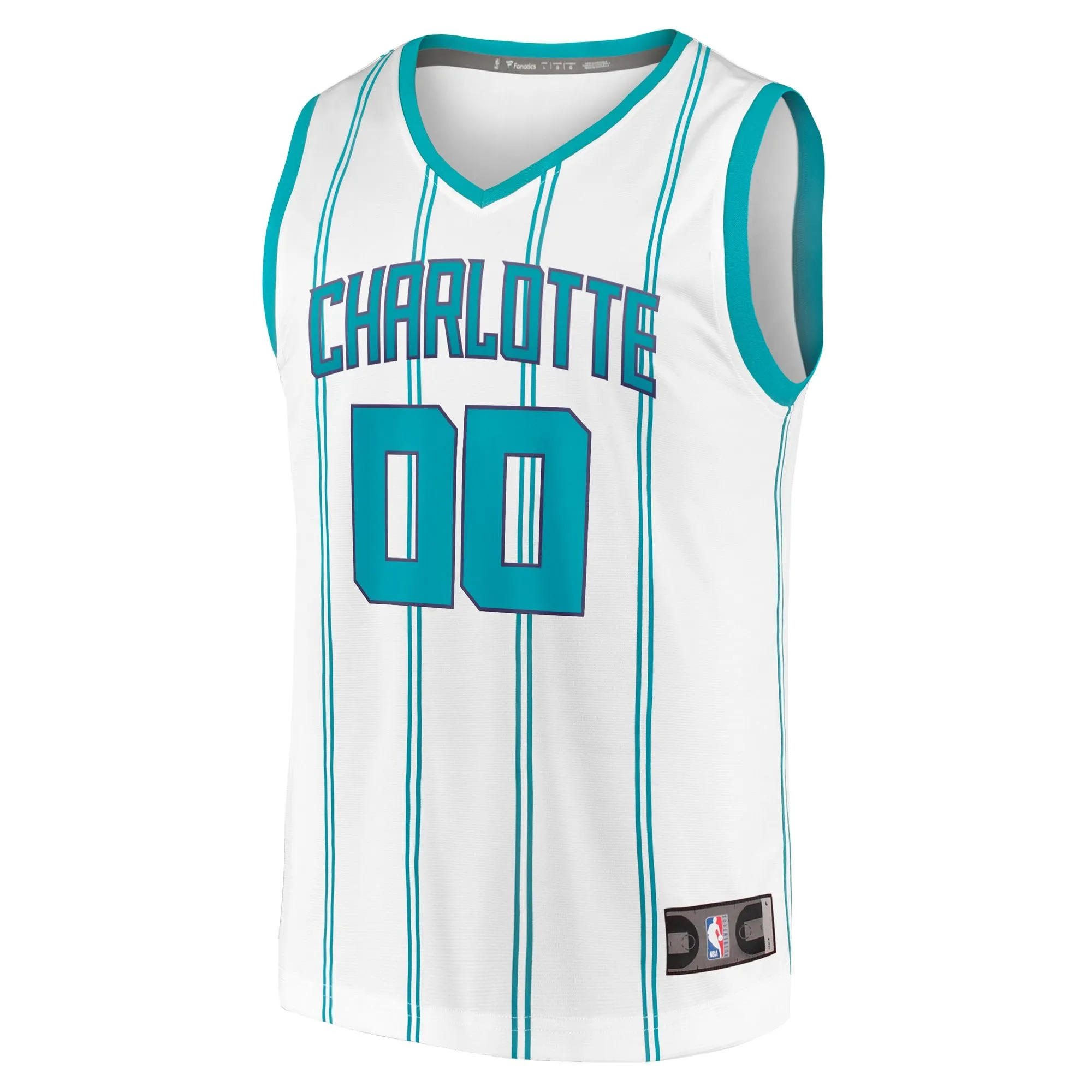 Charlotte Hornets Fanatics Branded Fast Break Custom Replica Jersey - Association Edition - White