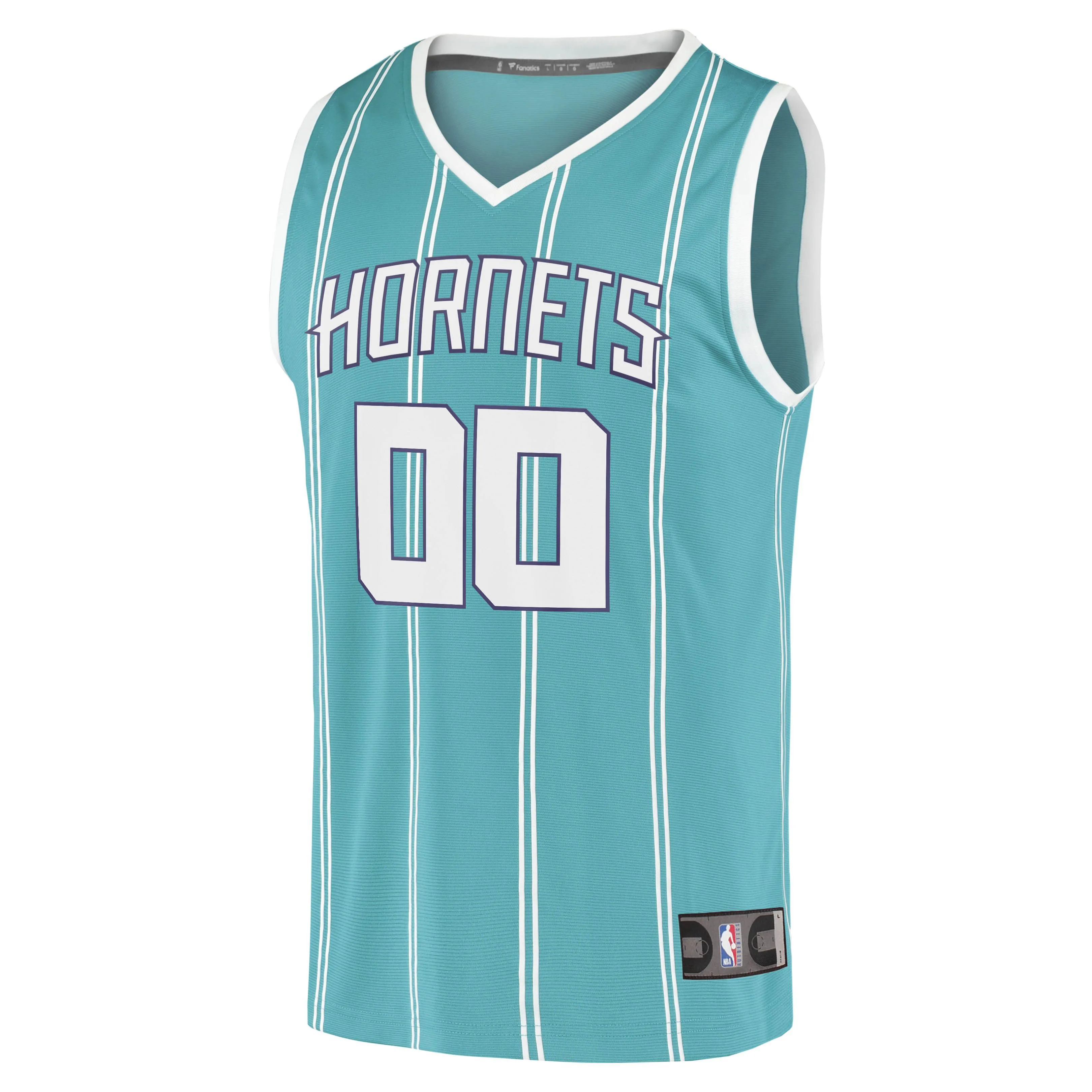 Charlotte Hornets Fanatics Branded Youth 2020 Fast Break Replica Custom Jersey - Icon Edition - Teal