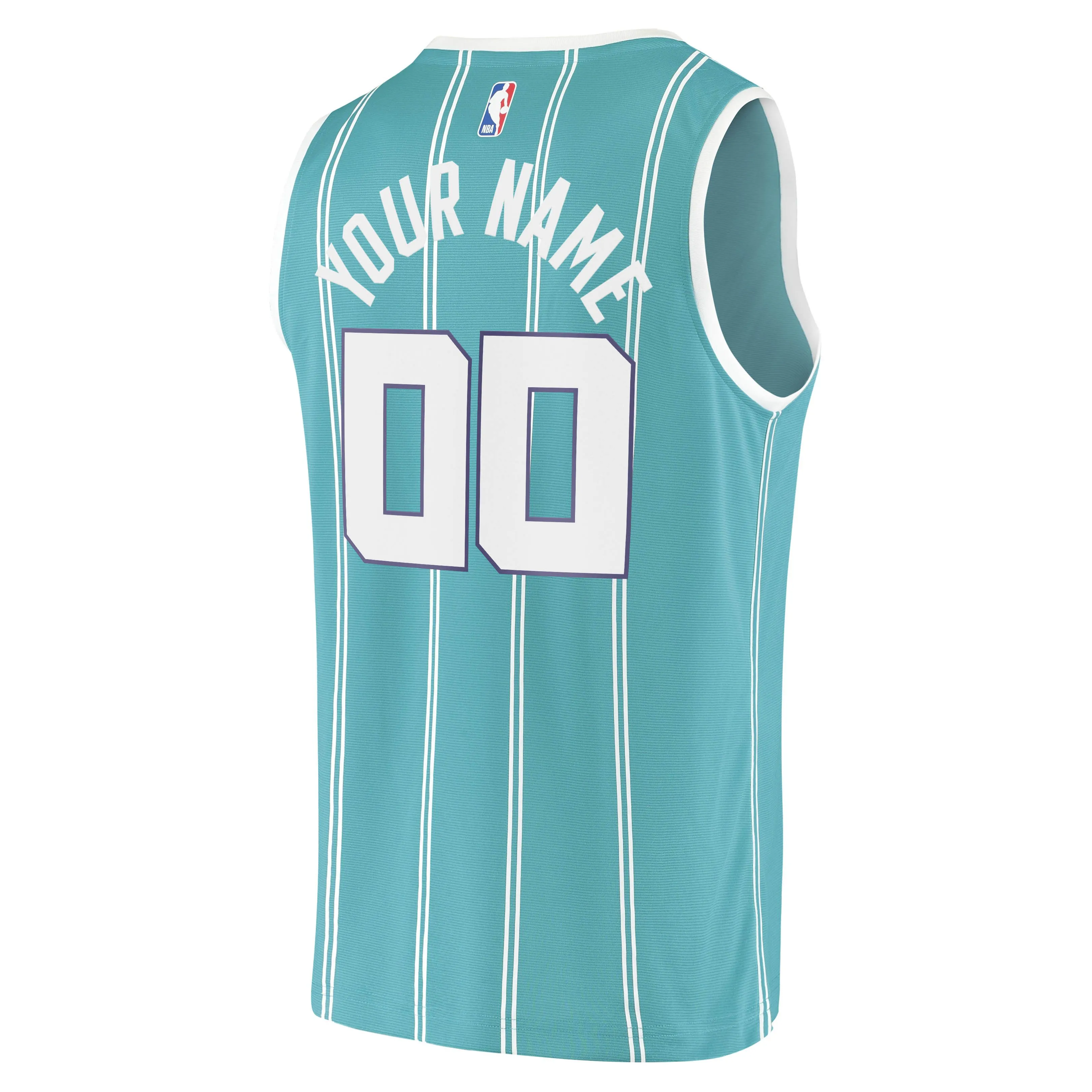 Charlotte Hornets Fanatics Branded Youth 2020 Fast Break Replica Custom Jersey - Icon Edition - Teal