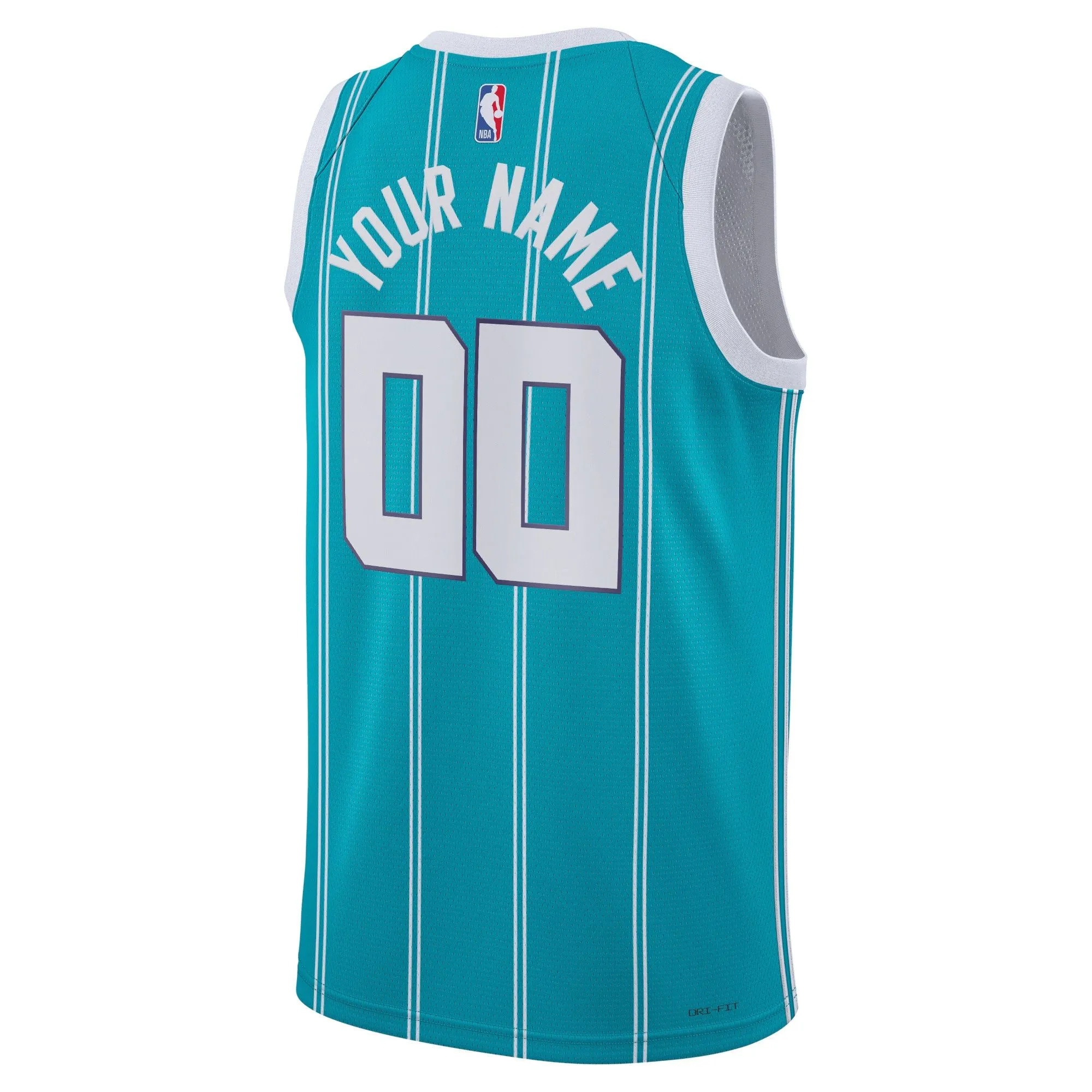 Charlotte Hornets Jordan Brand Unisex Swingman Custom Jersey Teal - Icon Edition